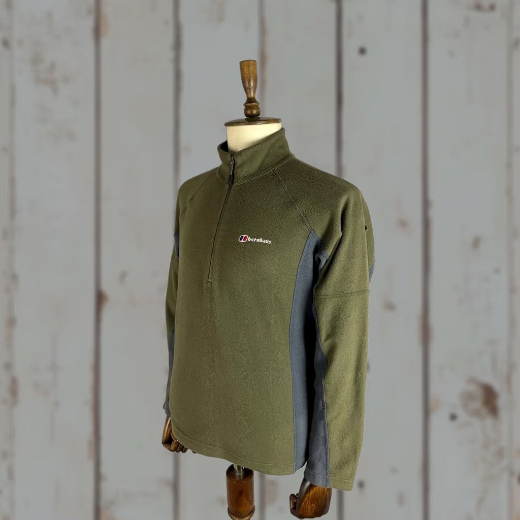 Berghaus Berghaus Mens Fleece Jacket Size L Olive Green Polyester Comfort Long Sleeve Size US L / EU 52-54 / 3 - 1 Thumbnail