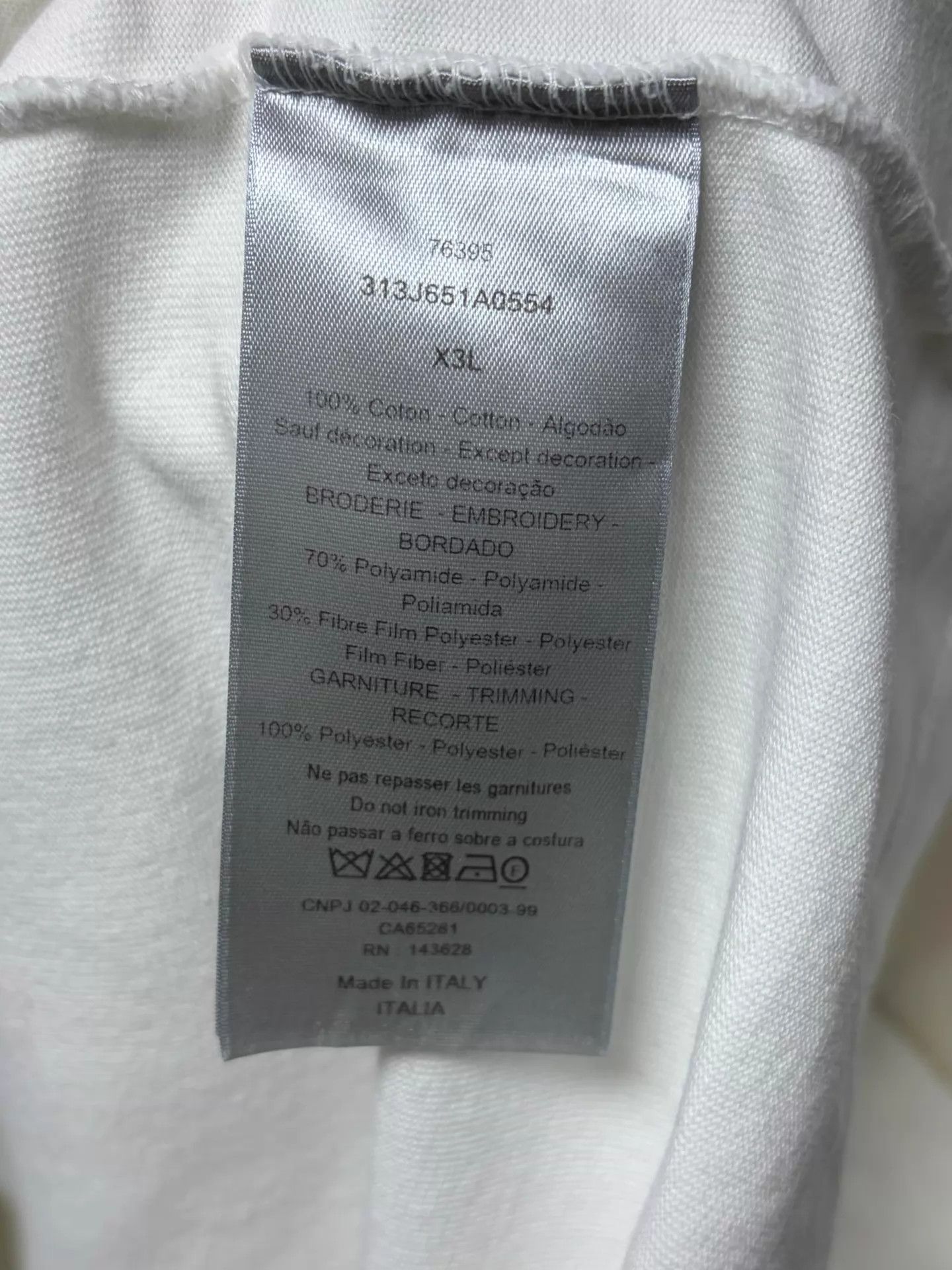 Dior Dior x Erl white rabbit-embroidered pocket Tee X3L Size US XXL / EU 58 / 5 - 4 Thumbnail