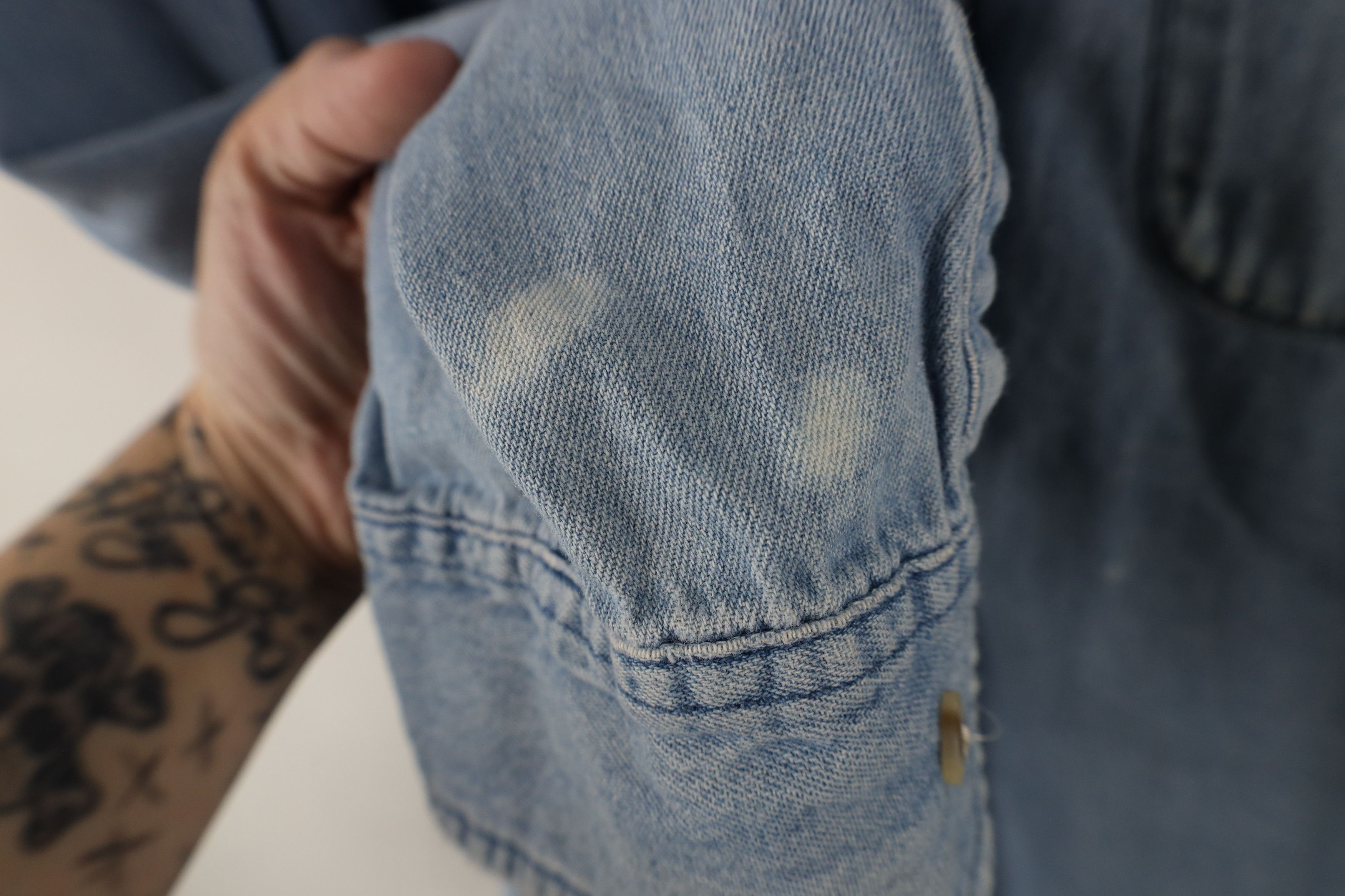 Vintage Vintage 90s Streetwear Denim Jean Button Down Shirt Blue Size US XL / EU 56 / 4 - 9 Thumbnail