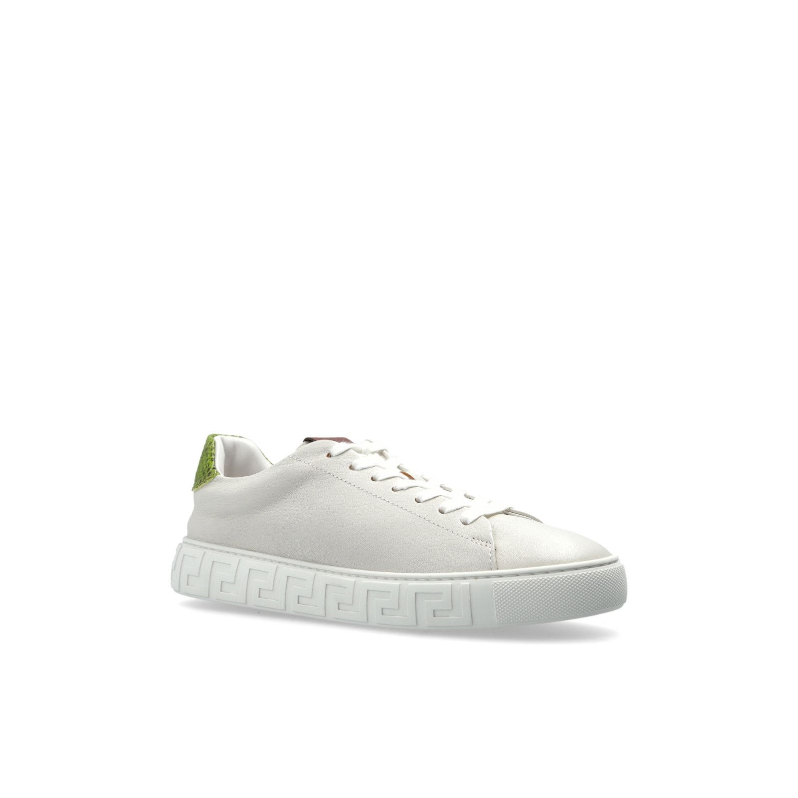 Versace VERSACE Greca White/Green Sneakers New & Authentic (Women's Size US 10 / IT 40 - 2 Thumbnail