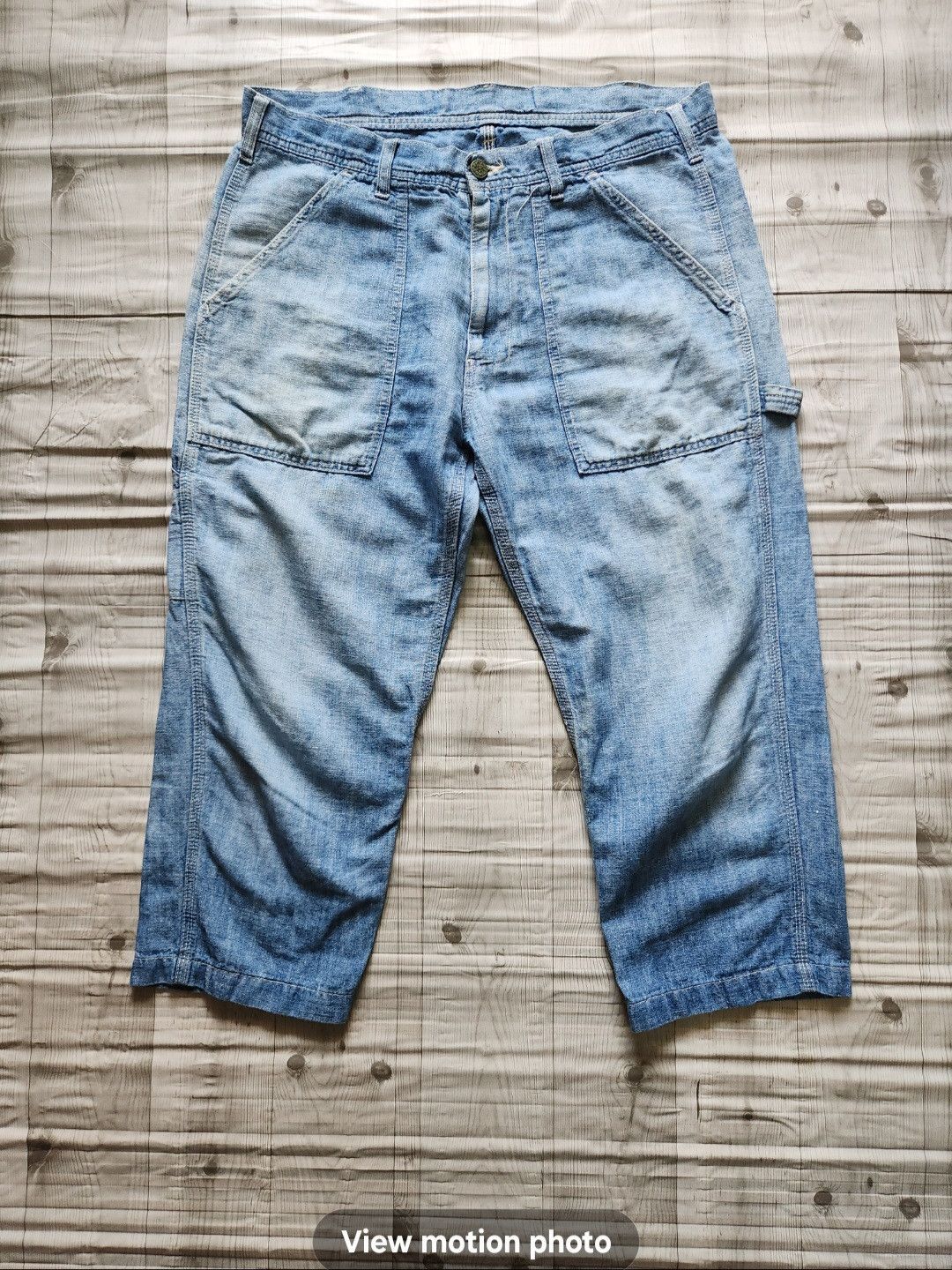 image of Vintage Oshkosh Three Quarter Pants Japan in Blue, Men's (Size 32)