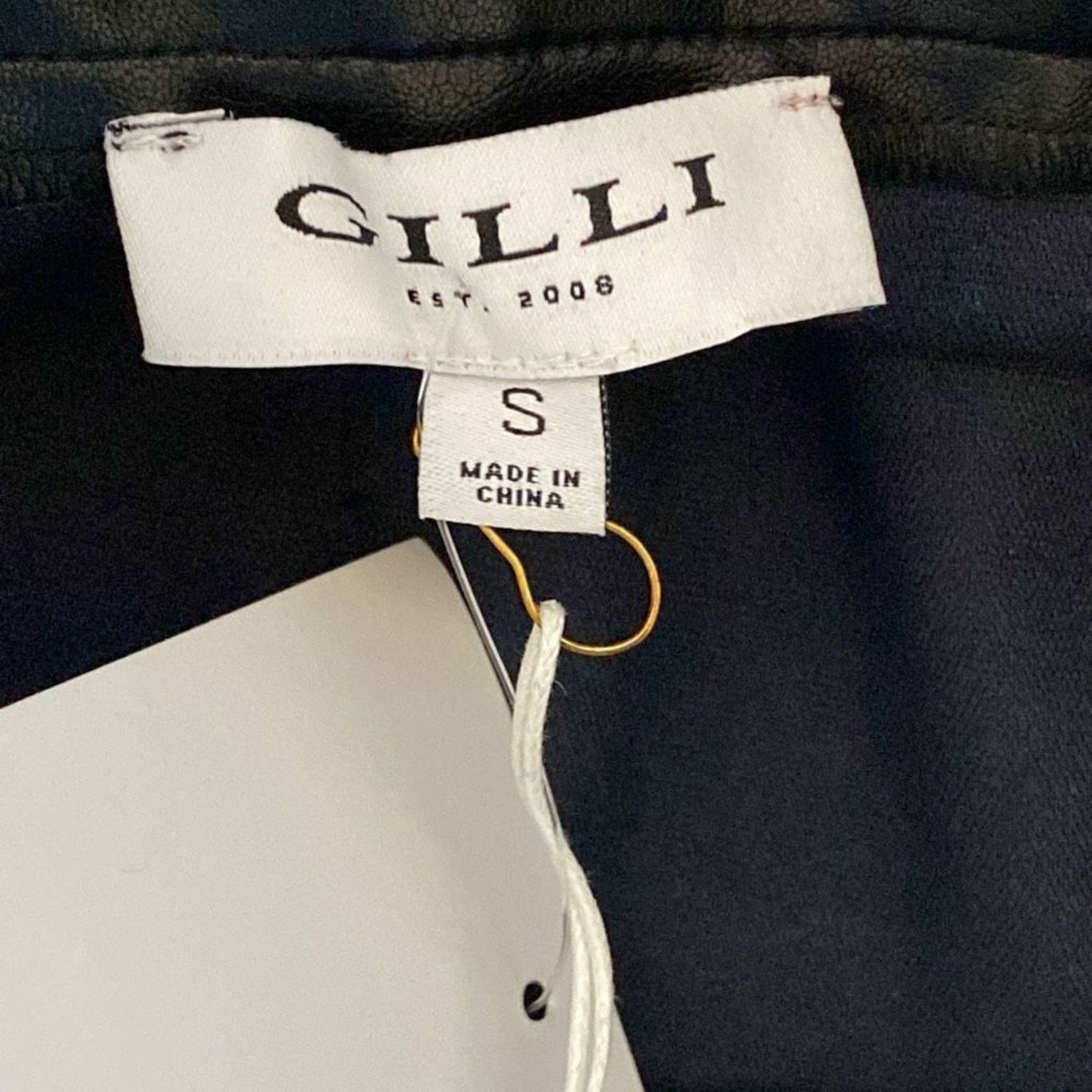 Other Gilli Womens Black Faux Leather A-Line Mini Skirt Size S NWT Size 27" / US 4 / IT 40 - 6 Thumbnail