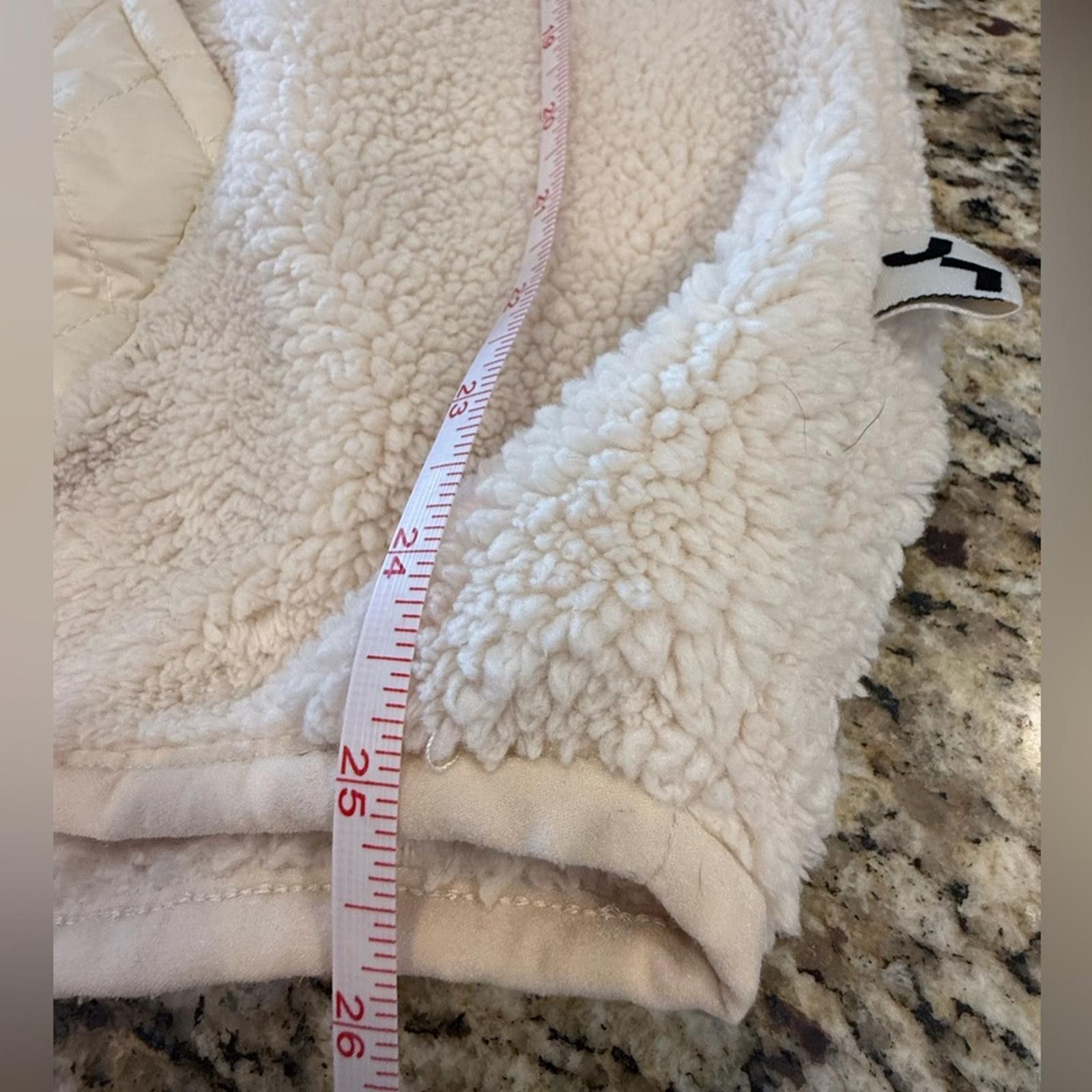 Other JoyLab cream Sherpa jacket quilted kangaroo pocket SZ XXL Size XXL / US 16-18 / IT 52-54 - 8 Thumbnail