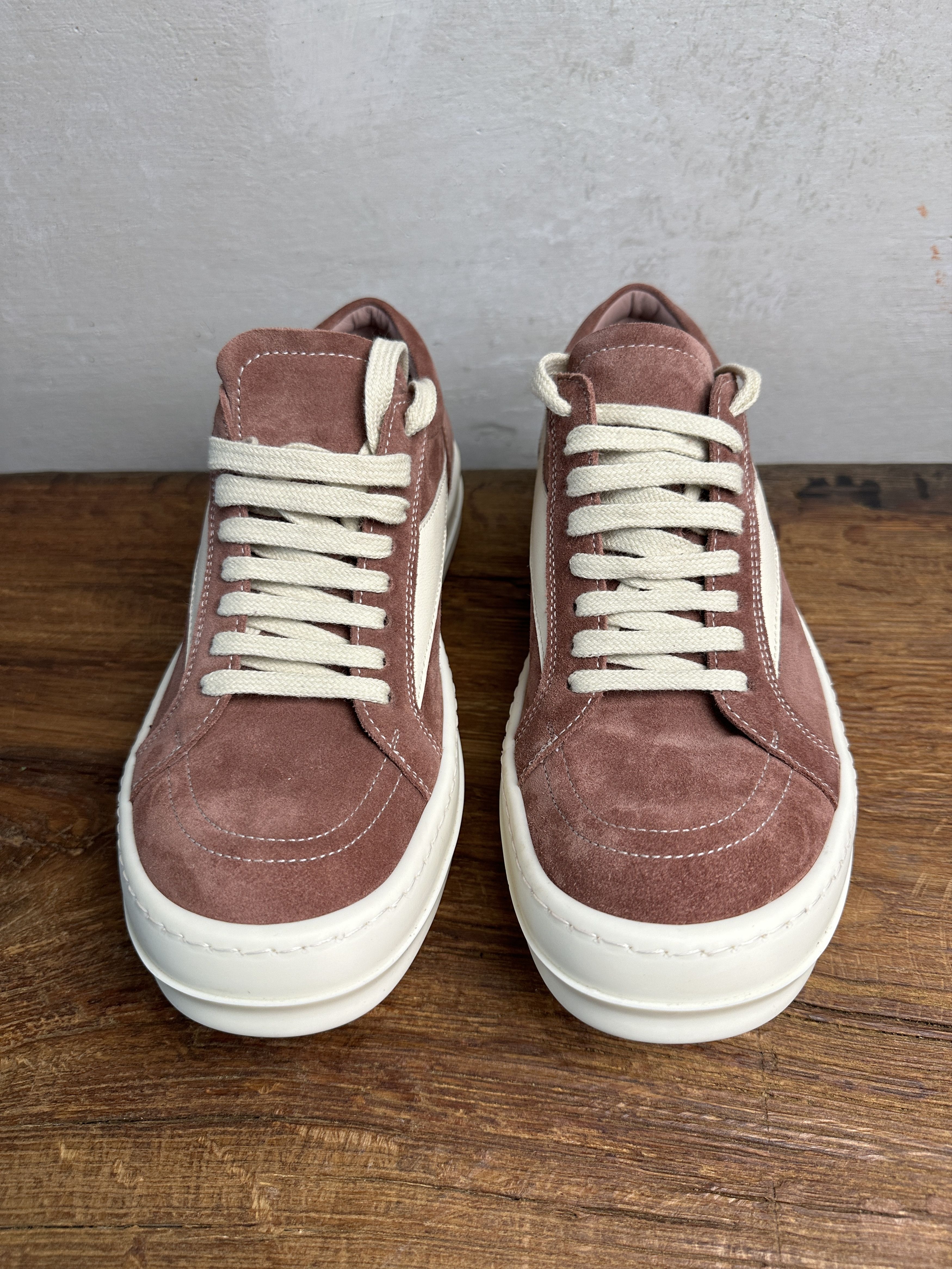Rick Owens Rick Owens Vintage Suede Sneaker (Clay/Milk) Size US 11 / IT 41 - 14 Thumbnail