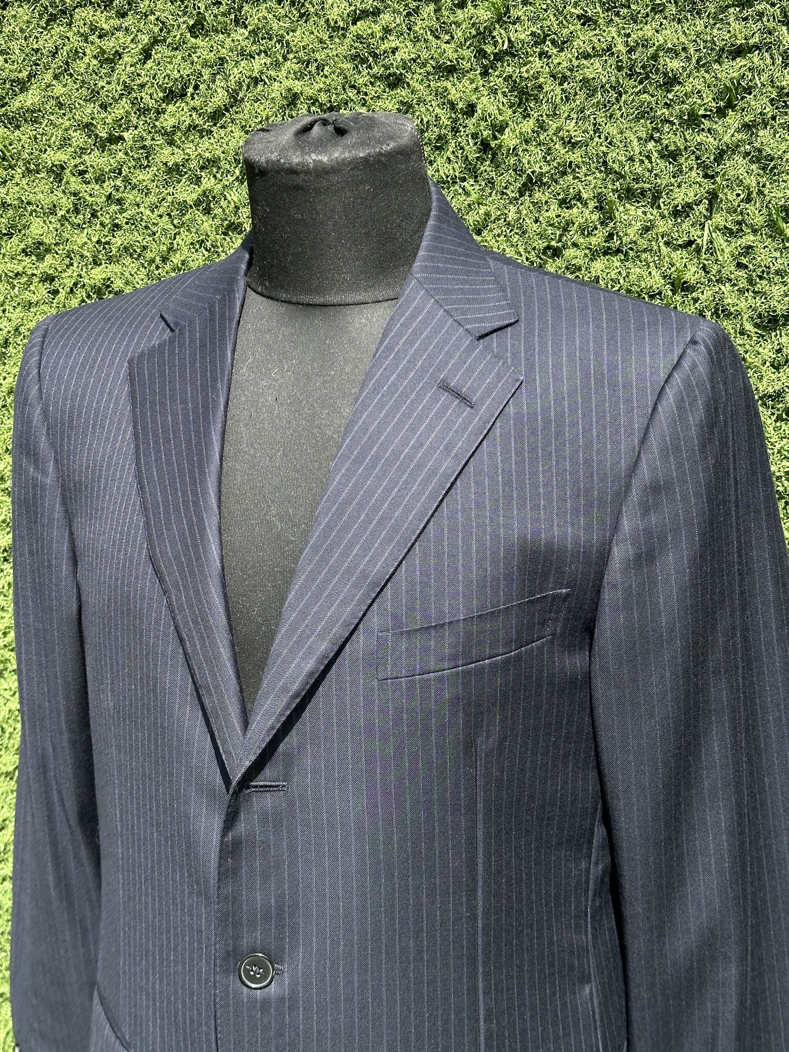 Ermenegildo Zegna Ermenegildo Zegna Wool Pinstripe 3 Button Suit Blazer 50R Size 50R - 6 Thumbnail