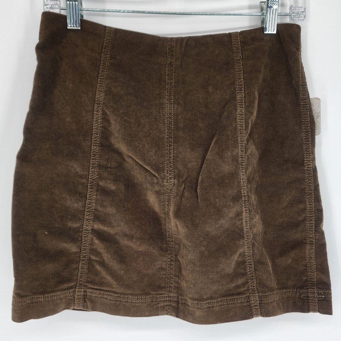 Free People Free People Corduroy Mini Skirt Moss Green Women's Size 8 Size 30" / US 8 / IT 44 - 7 Thumbnail