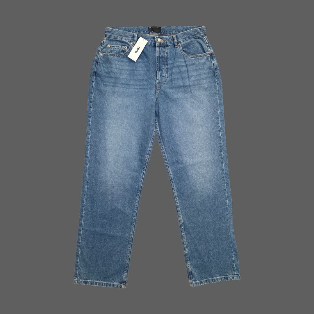 Asos ASOS Design Blue Denim Jeans Men's Size 34x32 Button Fly Size US 34 / EU 50 - 1 Thumbnail