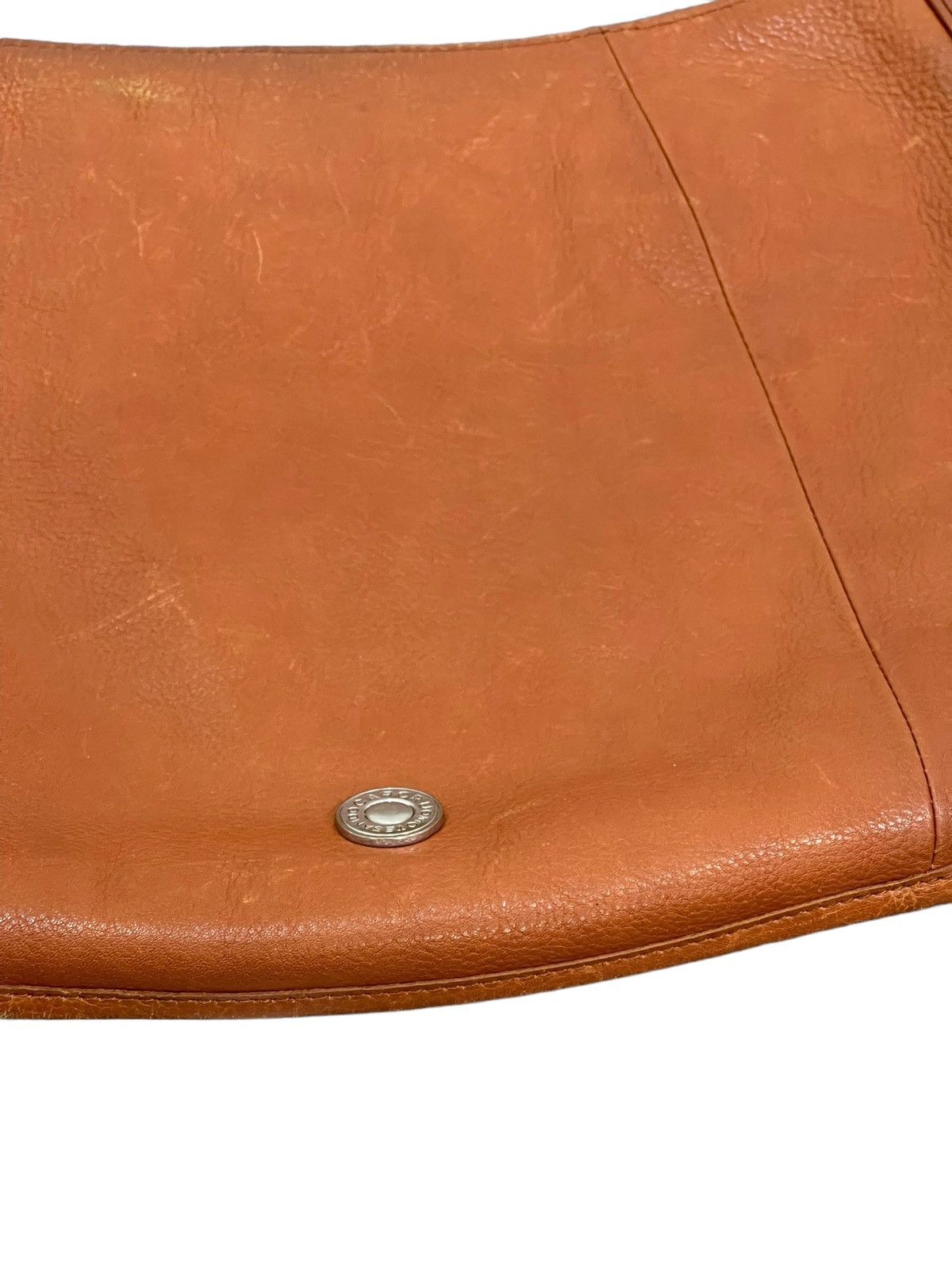 Japanese Brand Full Leather Patina Carcru Japan Cross Body Sling Bag 1🟩 Size ONE SIZE - 7 Thumbnail