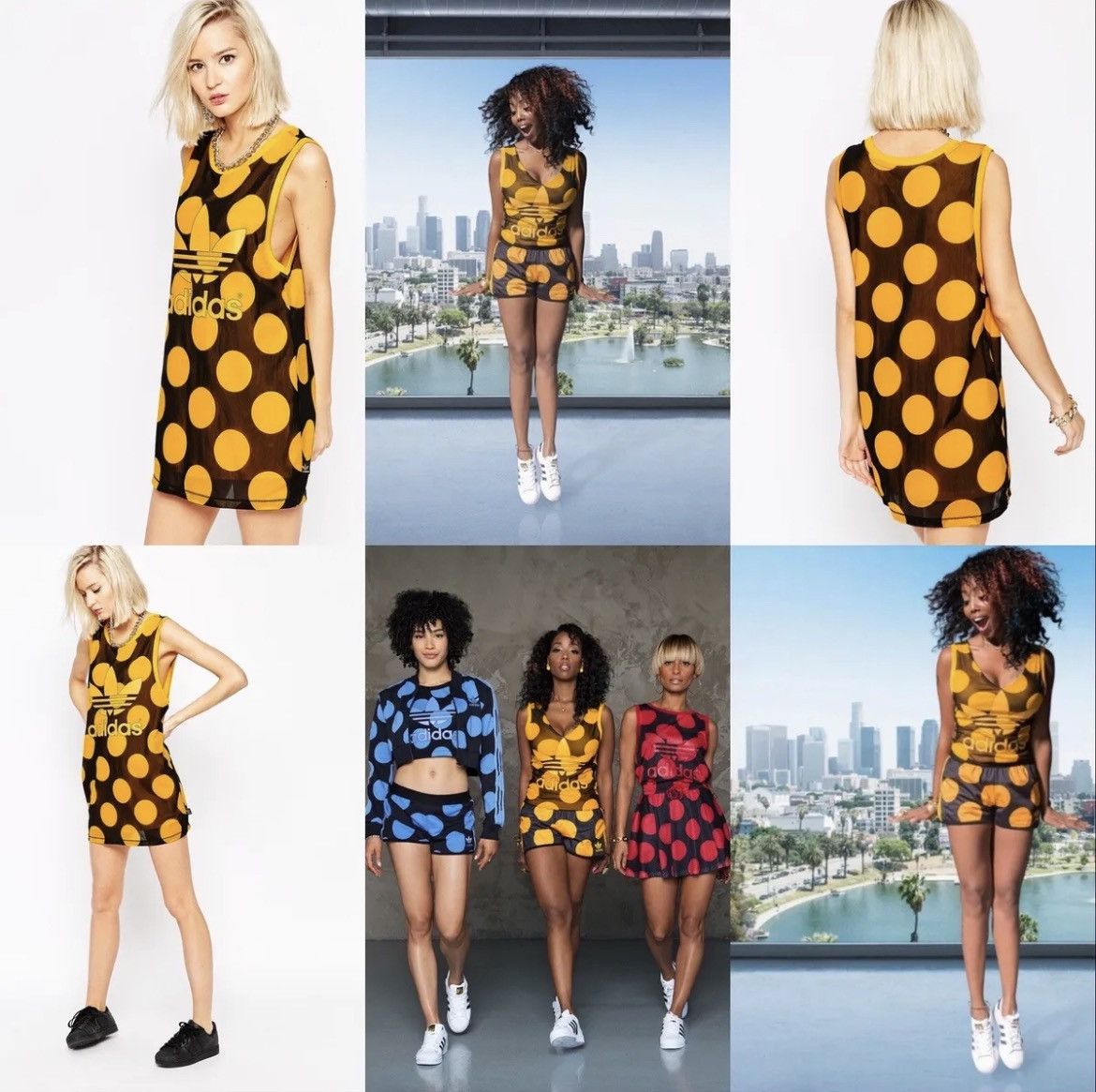 Adidas × Pharrell PHARRELL WILLIAMS Trefoil Polka Dot Sleeveless Dress Top Tank T-Shirt M Size S / US 4 / IT 40 - 5 Thumbnail