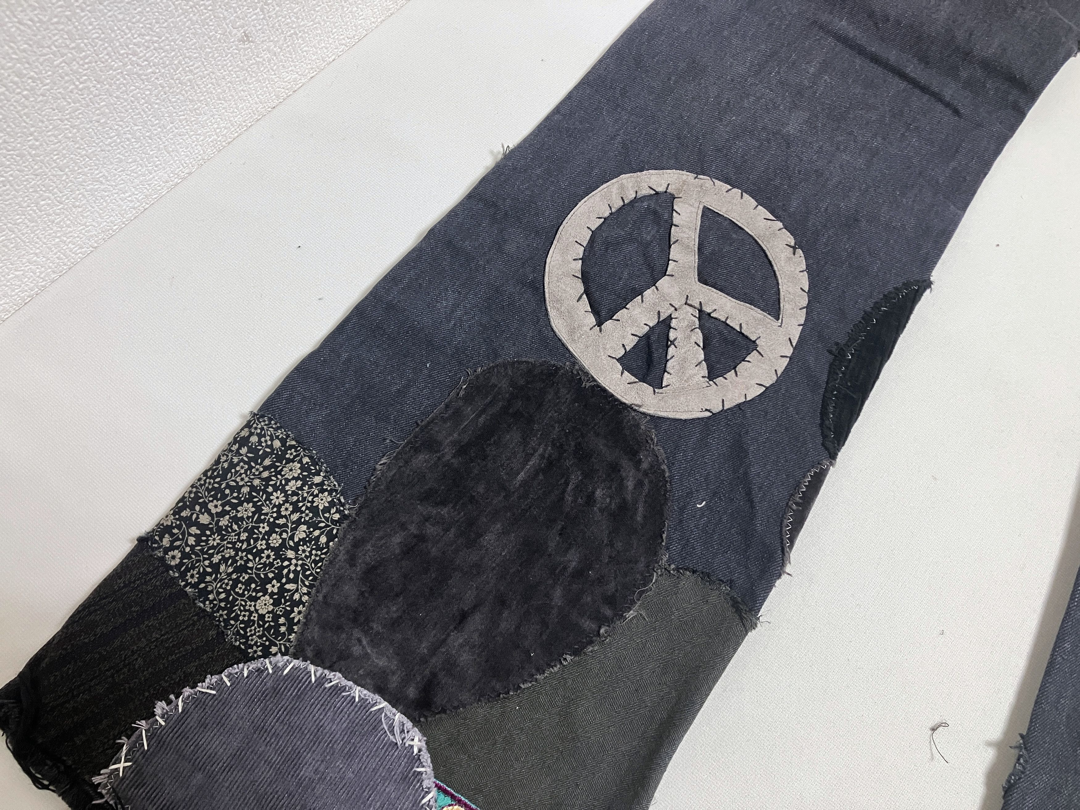 Kapital KAPITAL 14oz black denim flare jeans hippie insane remake Size US 34 / EU 50 - 8 Thumbnail