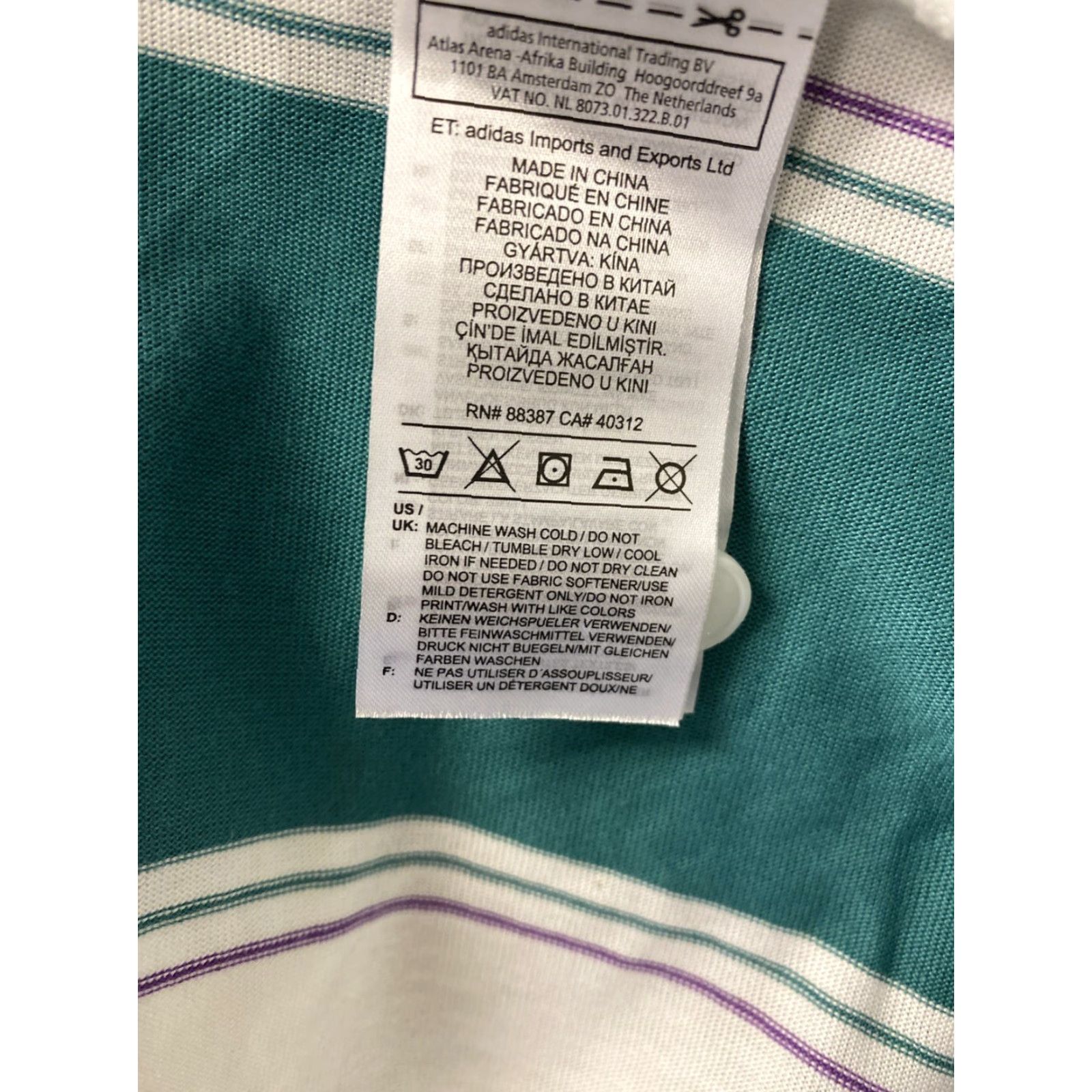 Adidas Adidas Polo Shirt Men L Cotton Blend Primegreen White / 162-40 Size US L / EU 52-54 / 3 - 6 Thumbnail