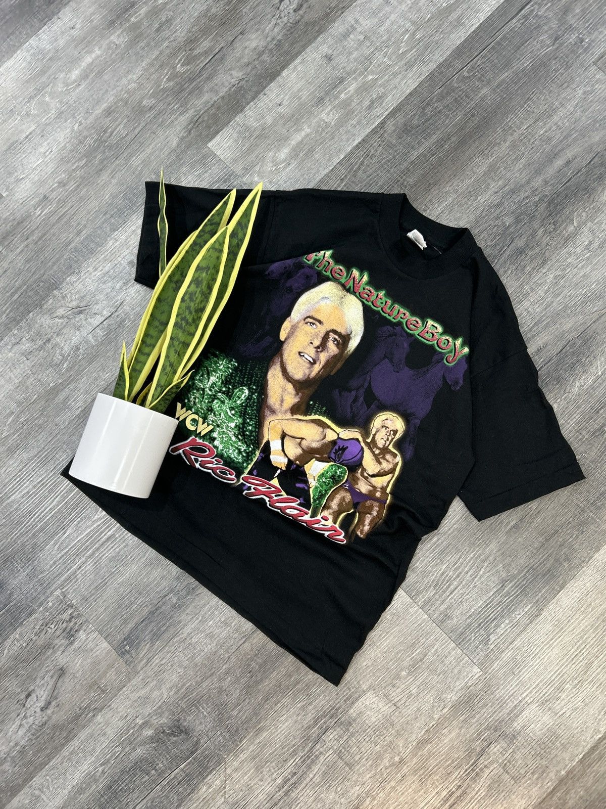 Vintage Vintage The Nature Boy WCW Ric Flair Shirt Size US L / EU 52-54 / 3 - 1 Thumbnail