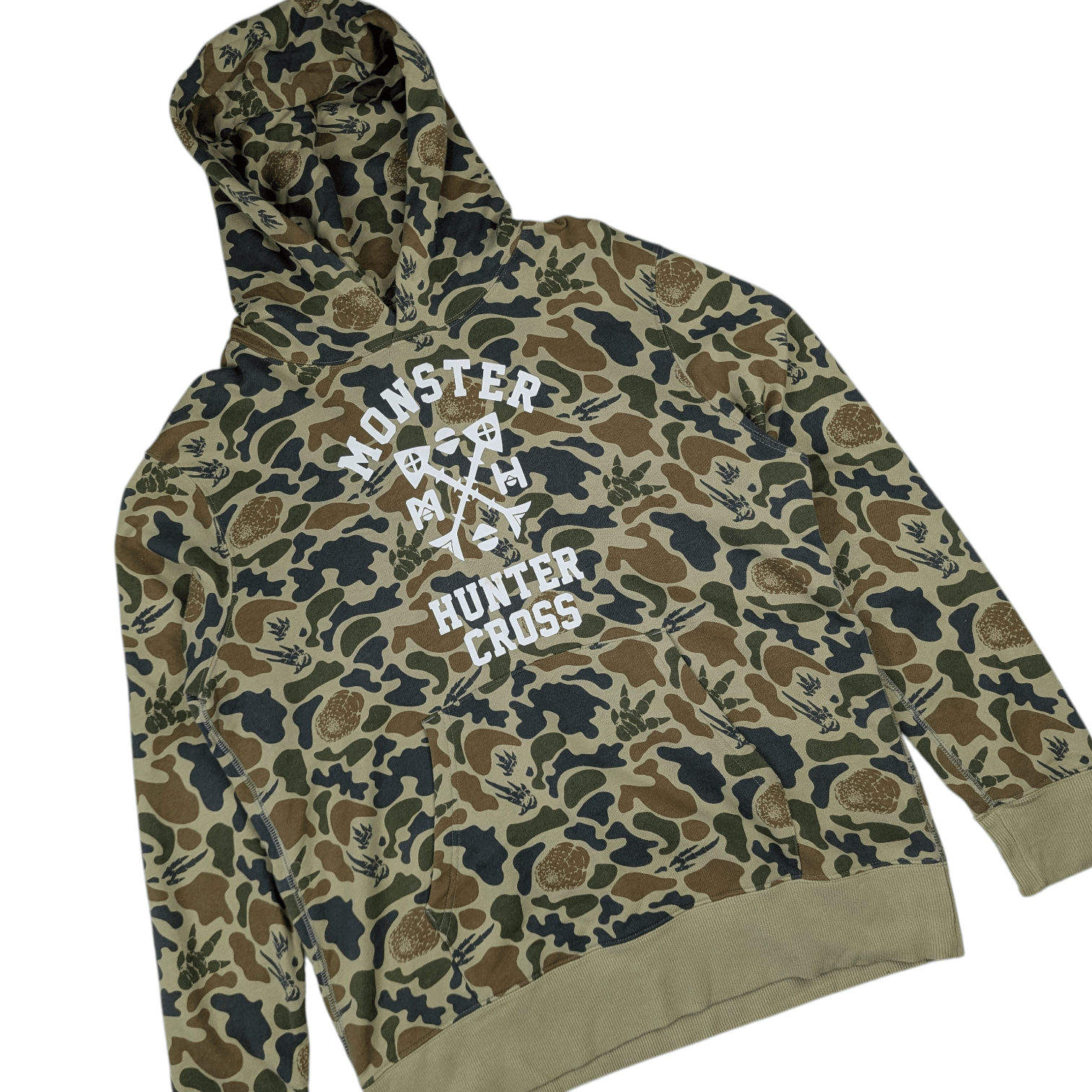 Japanese Brand UNIQLO x Monster Hunter Cross Anime Manga Bape Camo Hoodie Size US L / EU 52-54 / 3 - 4 Thumbnail
