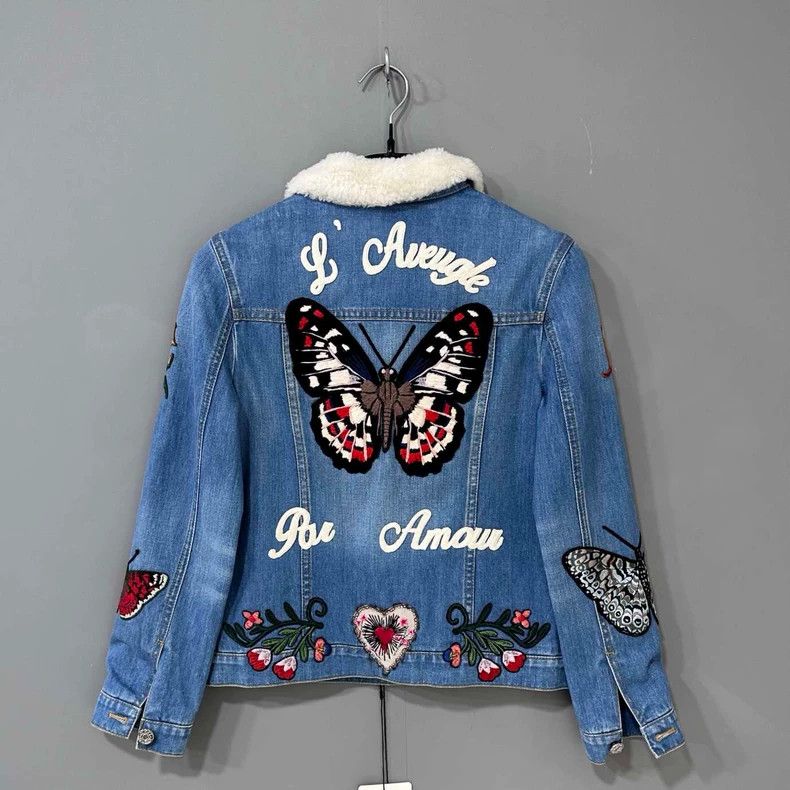 Gucci Gucci Size 10 Heavy industry lamb wool embroidered floral Size US S / EU 44-46 / 1 - 3 Thumbnail