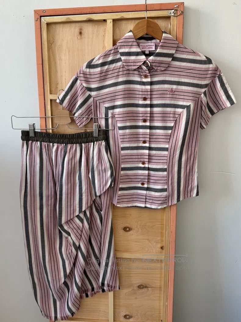 Vivienne Westwood Vivienne Westwood Set Shirt + Asymmetric Skirt Size M / US 6-8 / IT 42-44 - 2 Thumbnail