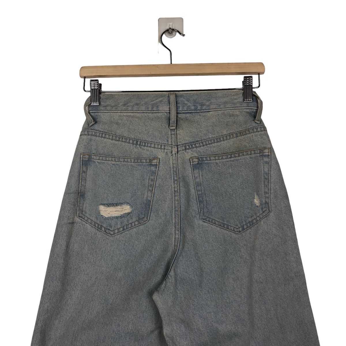 Japanese Brand DISTRESSED DENIM JEANS PUNK DESIGN EMODA JAPAN ISSEY MIYAKE Size US 26 / EU 42 - 10 Thumbnail