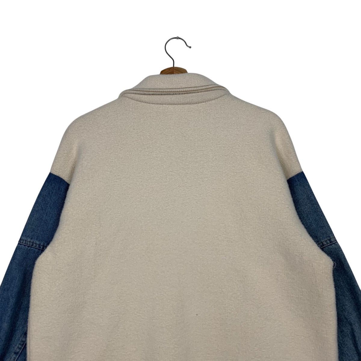 Japanese Brand FAL’BEU Jeans Sleeve Wool Boxy Jacket #2598-C117 Size M / US 6-8 / IT 42-44 - 8 Thumbnail