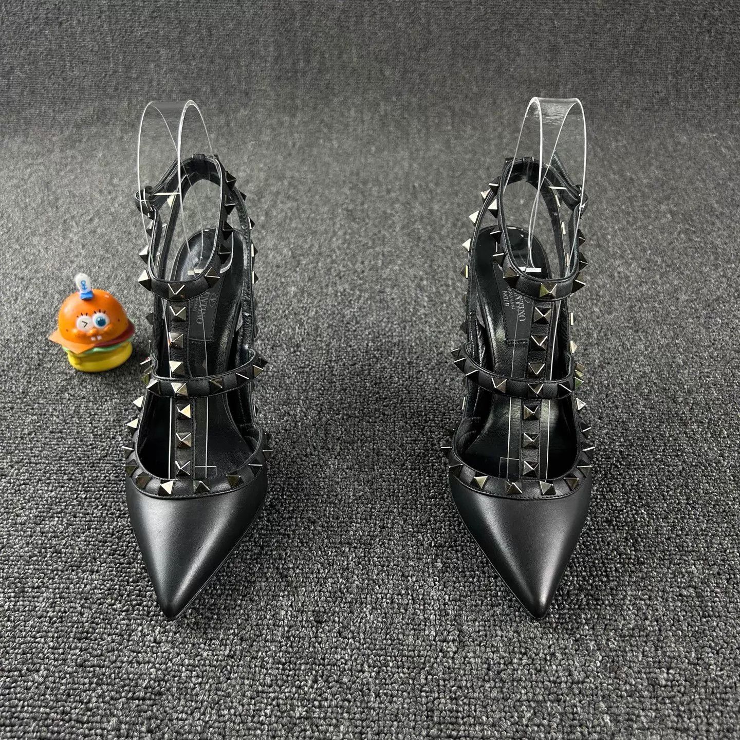 Valentino Valentino Black Two-Ring Rivet High Heels EU36 Size US 5.5 / IT 35.5 - 2 Thumbnail