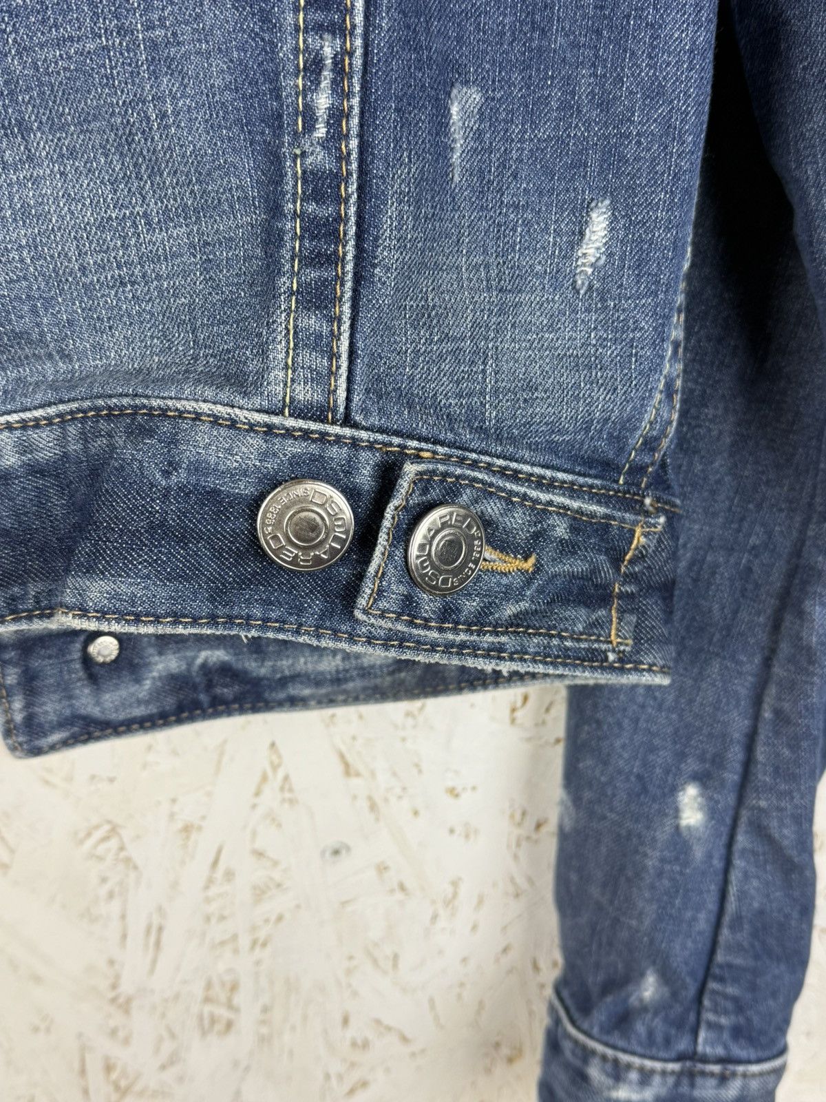Dsquared2 00s Vintage Dsquared2 Archive Denim Jacket Blue Size ~M Size M / US 6-8 / IT 42-44 - 8 Thumbnail
