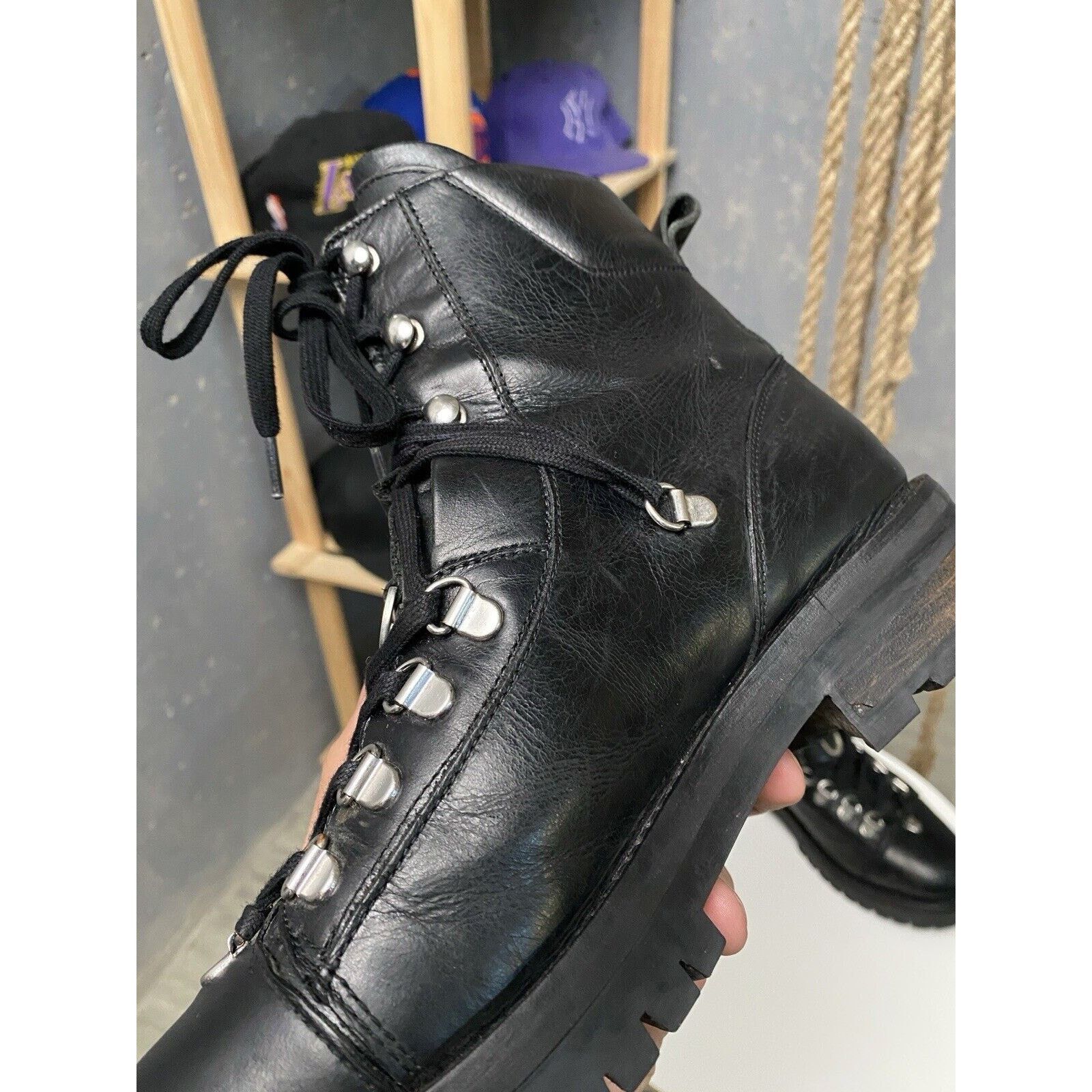 Allsaints AllSaints Franka Leather combat biker Y2K Boots Size US 8 Size US 8 / IT 38 - 10 Thumbnail
