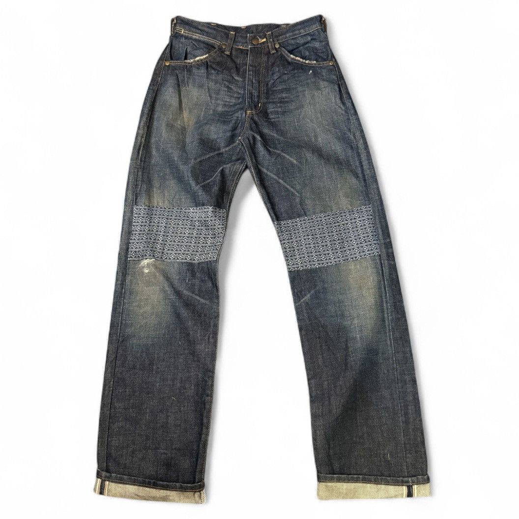 Indigo Vintage Selvedge Japanese Indigo Wrangler Blue Bell Denim Size US 29 - 1 Thumbnail
