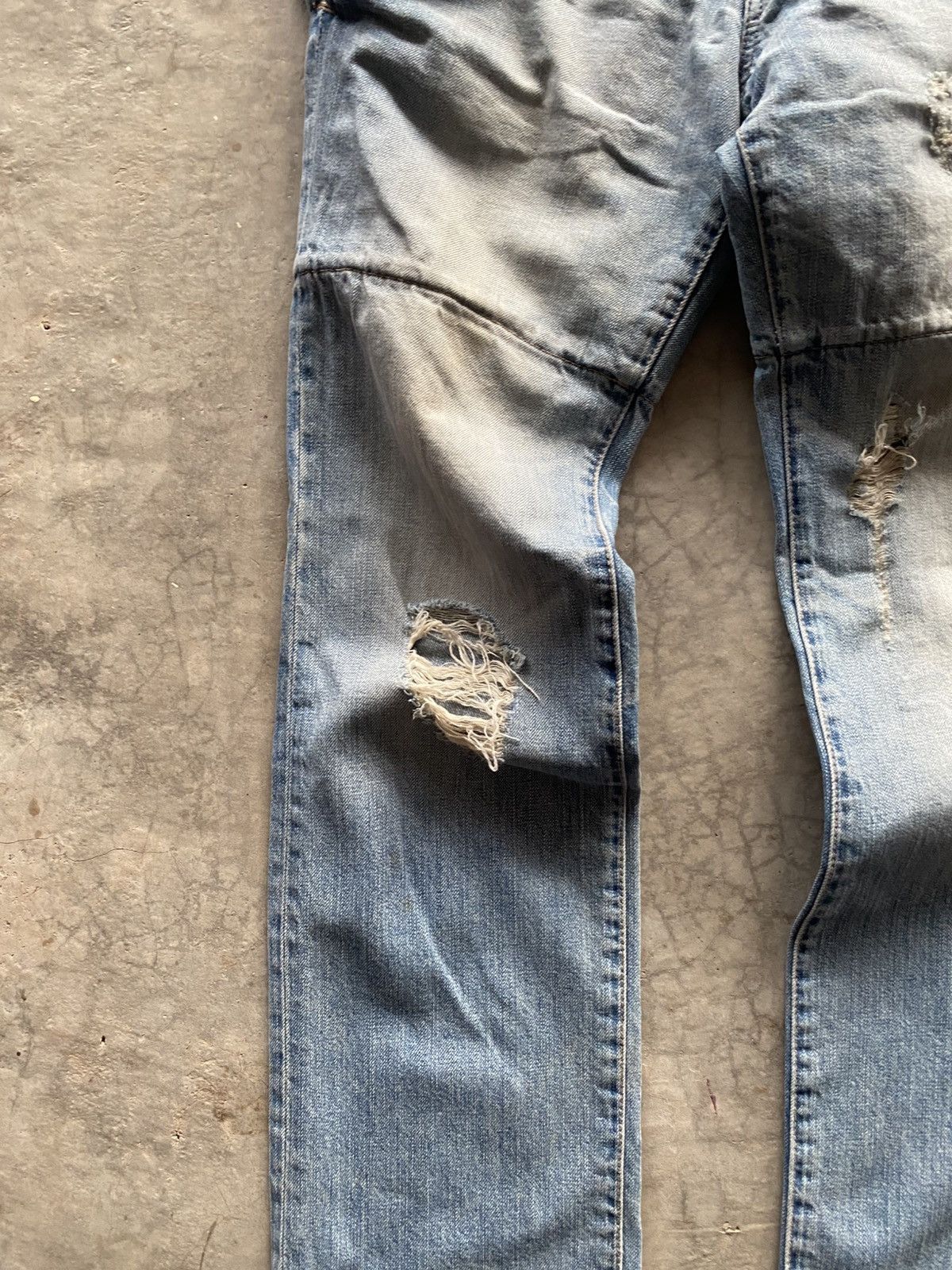 PPFM PPFM Double waist blue denim Size US 33 - 3 Thumbnail