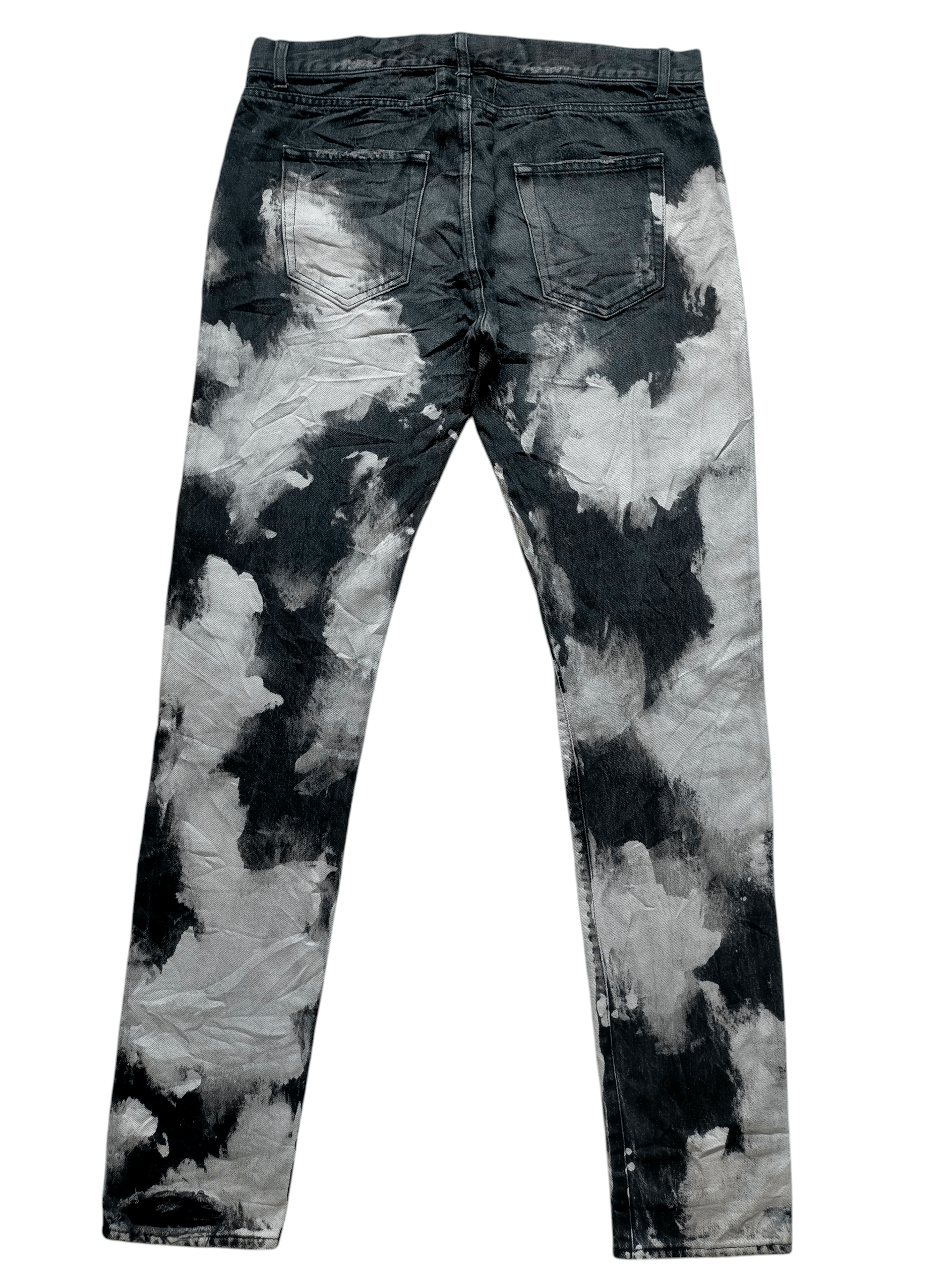 Saint Laurent Paris Saint Laurent Paris D 02 M/SK - LW Destroyed Acid Wash Size US 34 / EU 50 - 2 Thumbnail