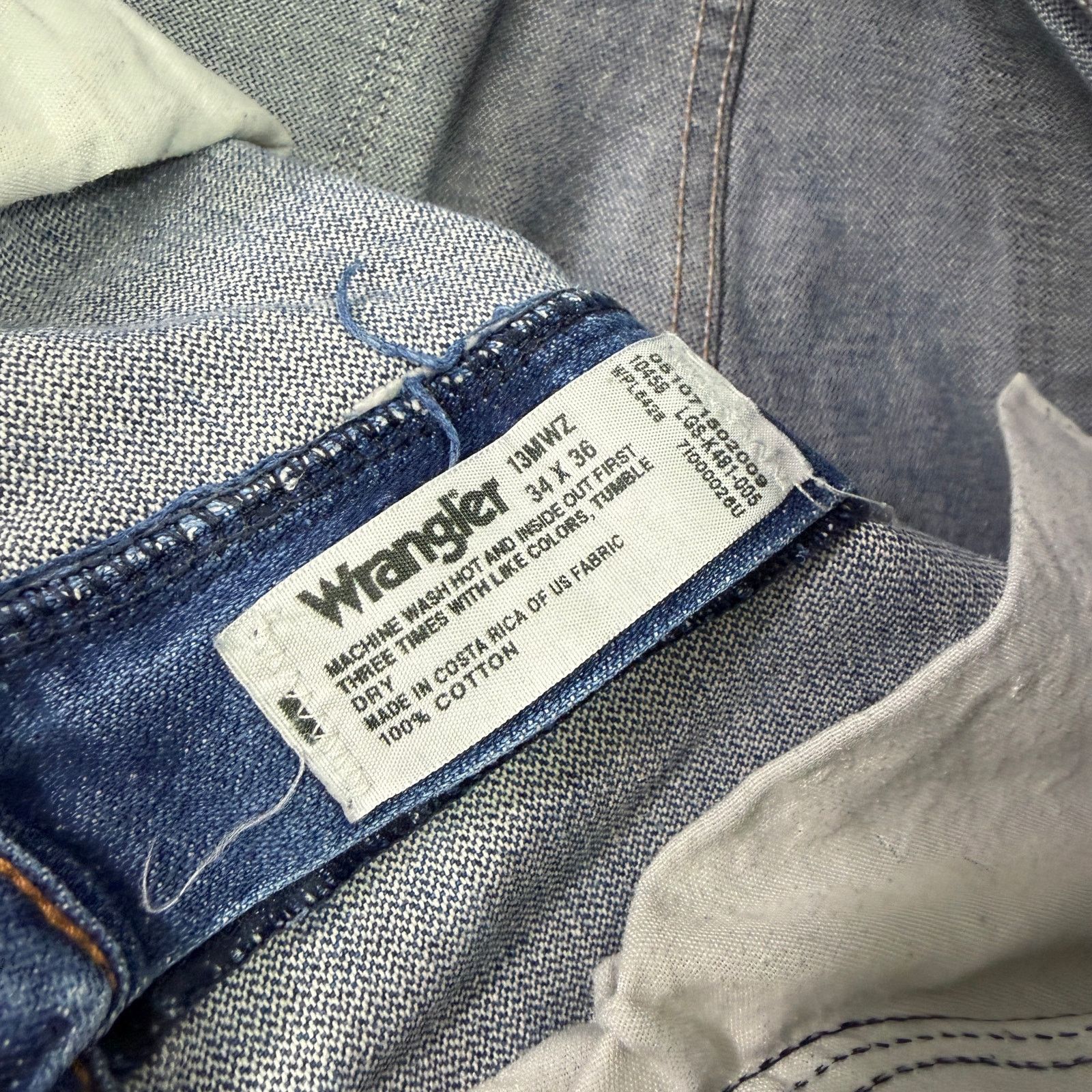 Wrangler Vintage Wrangler Jeans Men's 34x36 Blue 13MWZ Cowboy Cut 90s Size US 34 / EU 50 - 6 Thumbnail