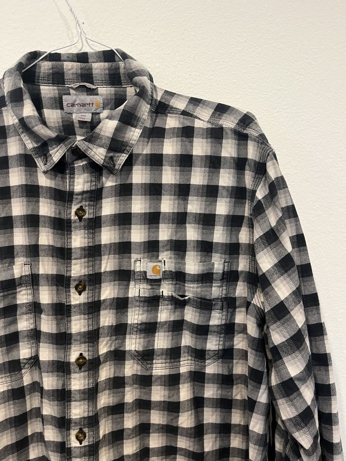 Carhartt Carhartt Flannel Shirt Men’s 2XL Black Plaid Heavyweight Size US XXL / EU 58 / 5 - 3 Thumbnail