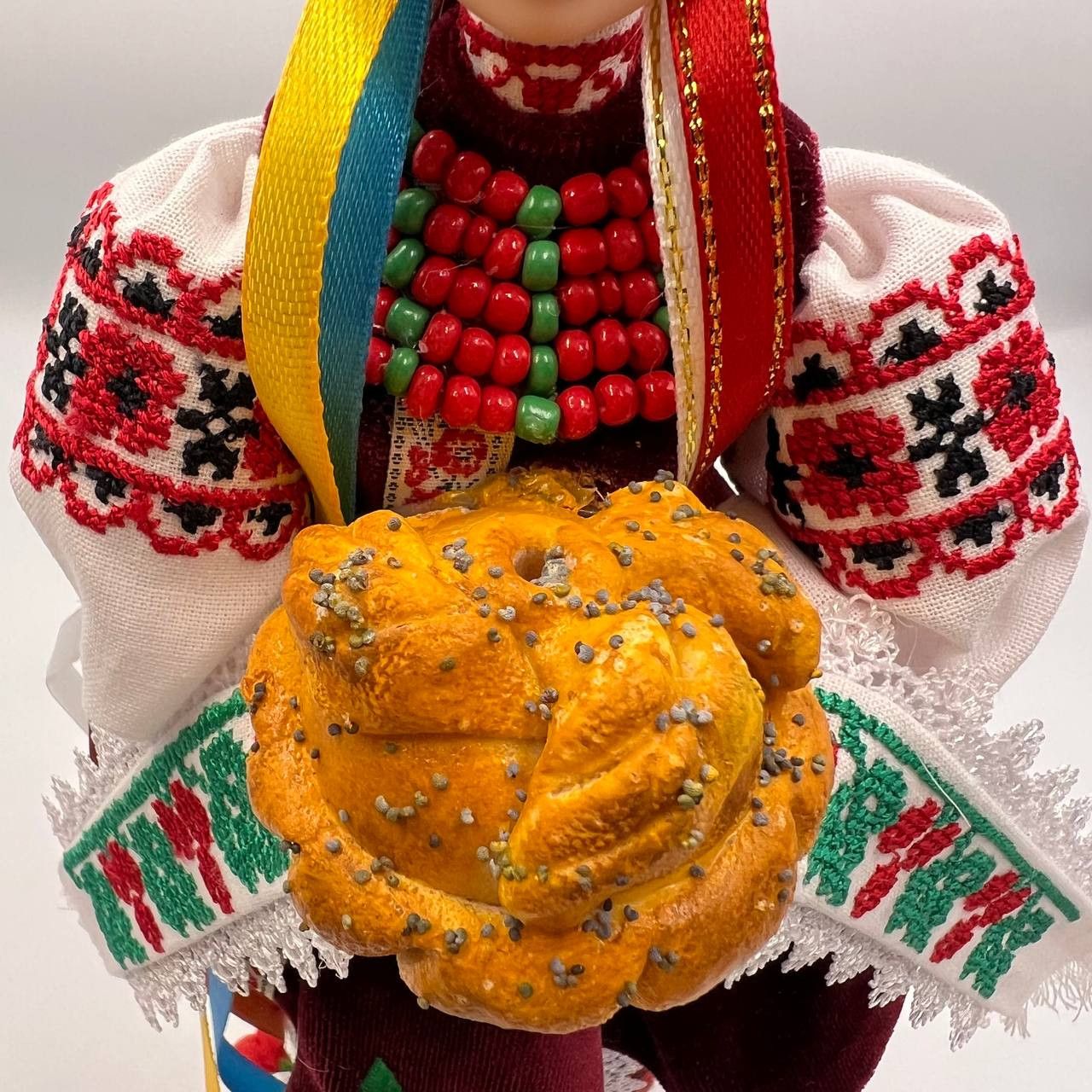 Vintage Cute Ukrainian Traditional Souvenir Handmade Doll Size ONE SIZE - 5 Thumbnail