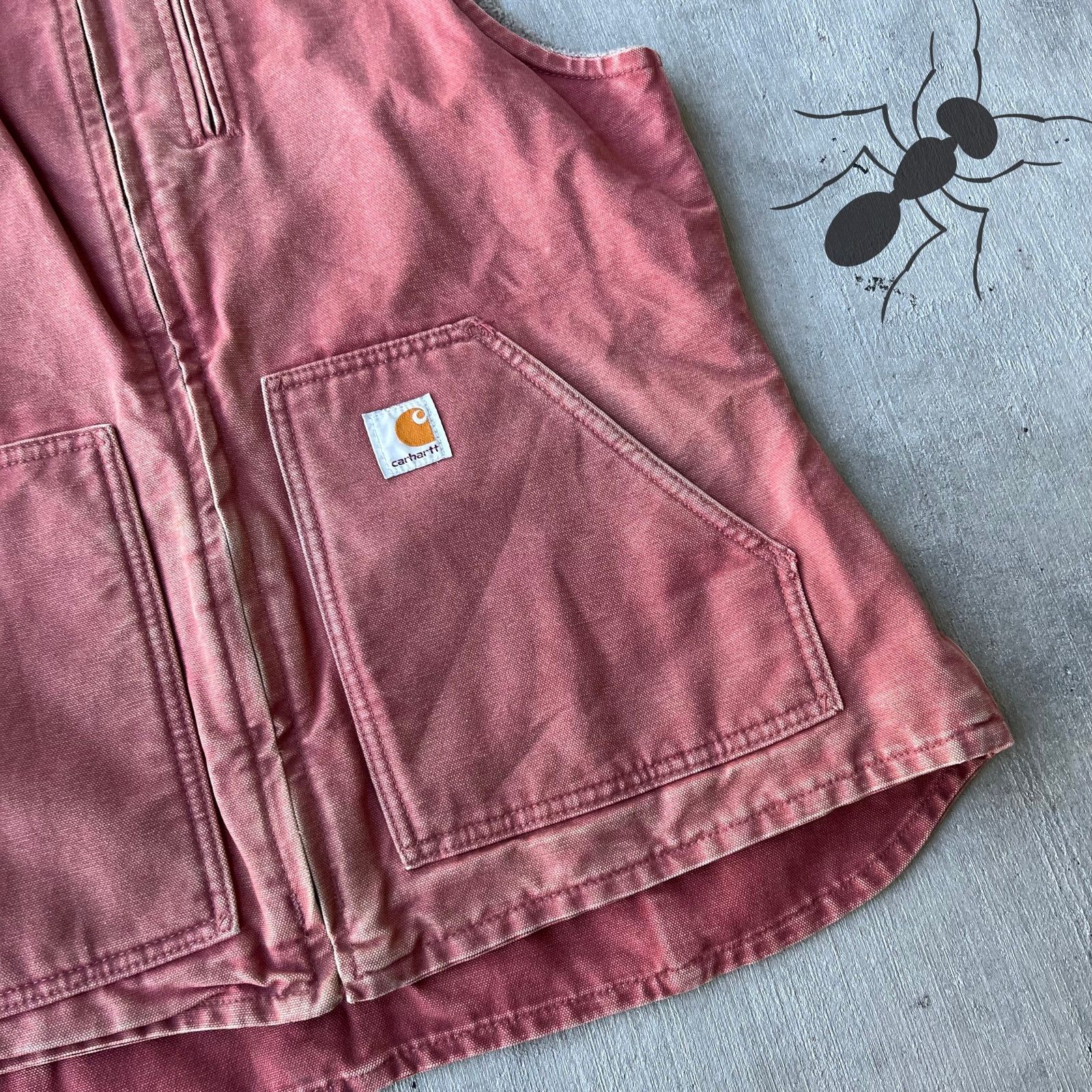 Carhartt × Vintage Carhartt WOMENS WV001 VRS pink work wear vest Size US L / EU 52-54 / 3 - 2 Thumbnail