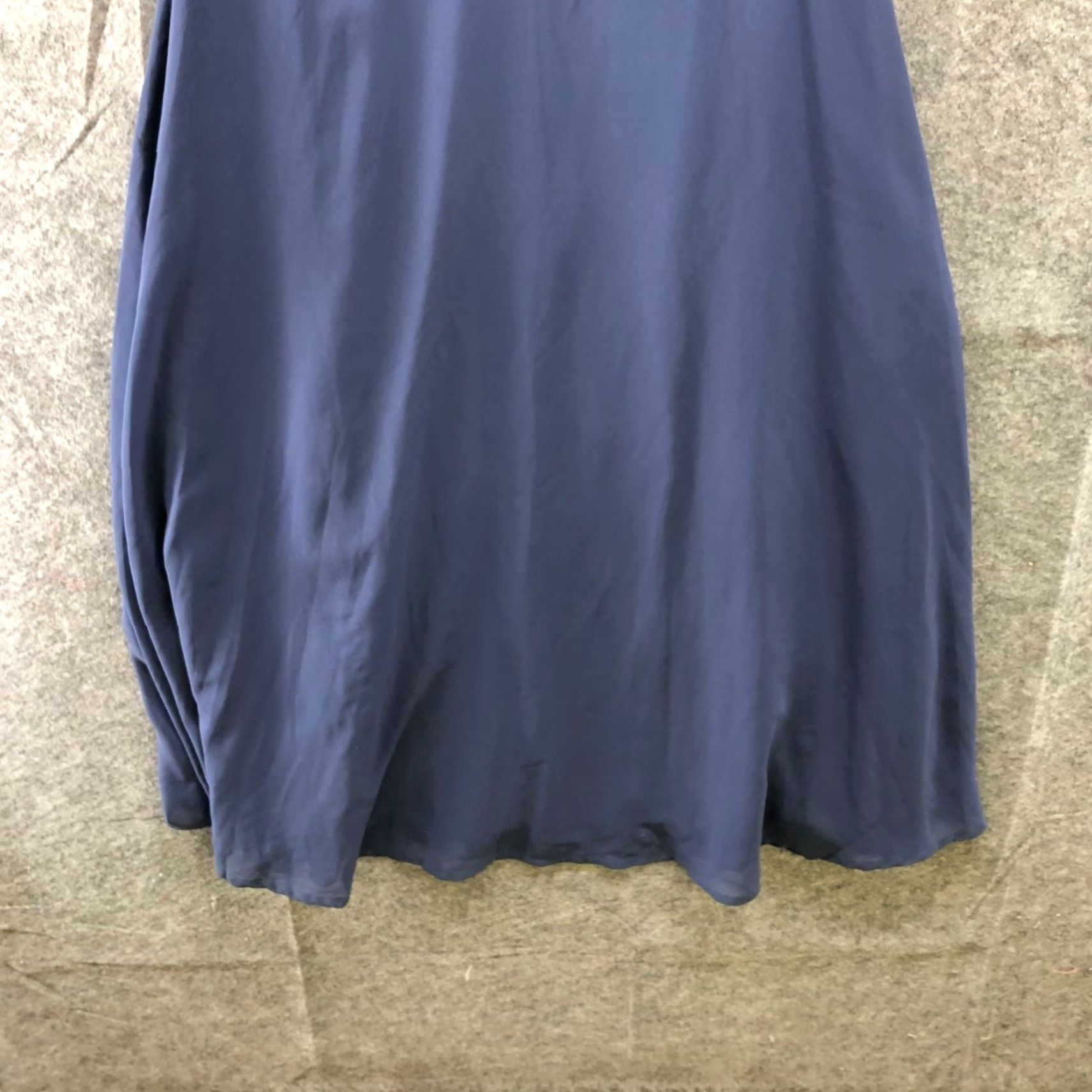 Asos NWT ASOS Party Dress Navy Blue Sleeveless V-Neck A-Line Midi Chiffon 10 Women's Formal/Cocktail Dress Size L / US 10 / IT 46 - 4 Thumbnail