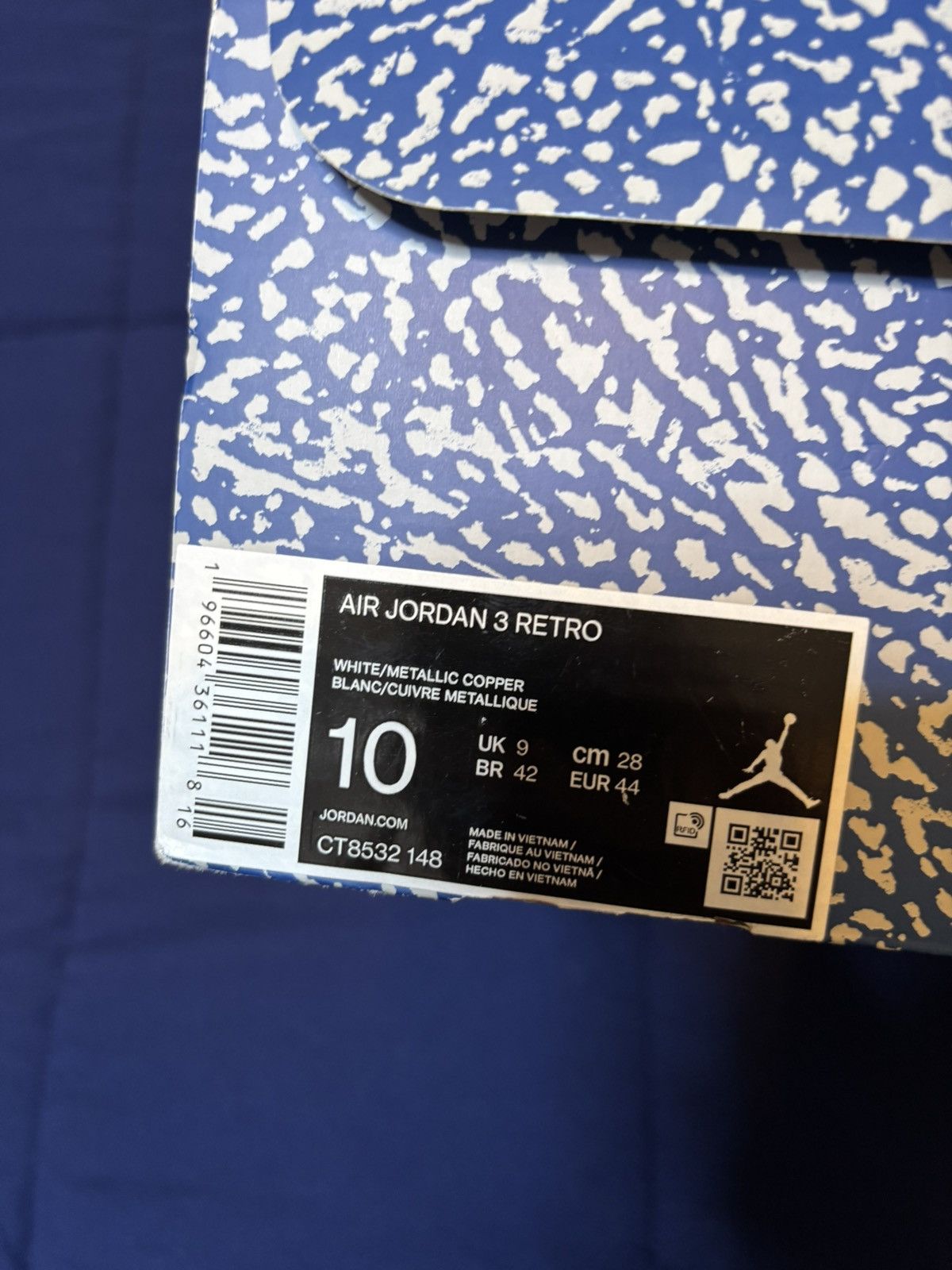 Jordan Brand Jordan 3 Retro Washington Wizards 2023 Size 10 Size US 10 / EU 43 - 10 Thumbnail