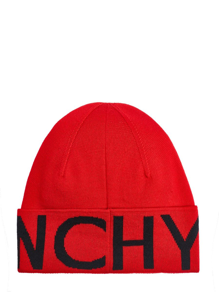 Givenchy o1srvl11e1224 Size: OS/Logo Beanie in Red Size ONE SIZE - 2 Thumbnail