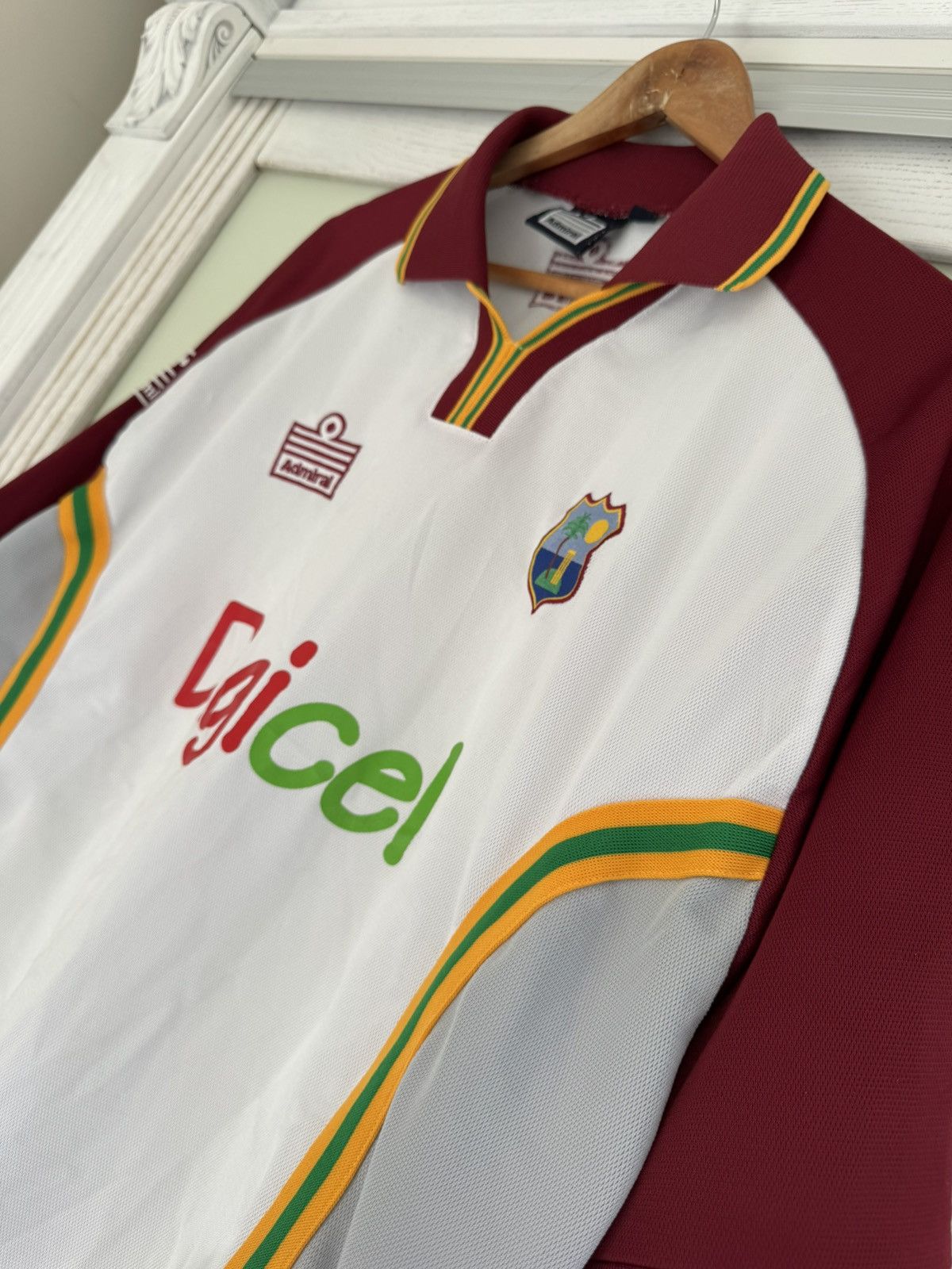 Vintage Vintage West Indies Cricket Shirt Admiral Shirt Kit Size US XXL / EU 58 / 5 - 6 Thumbnail