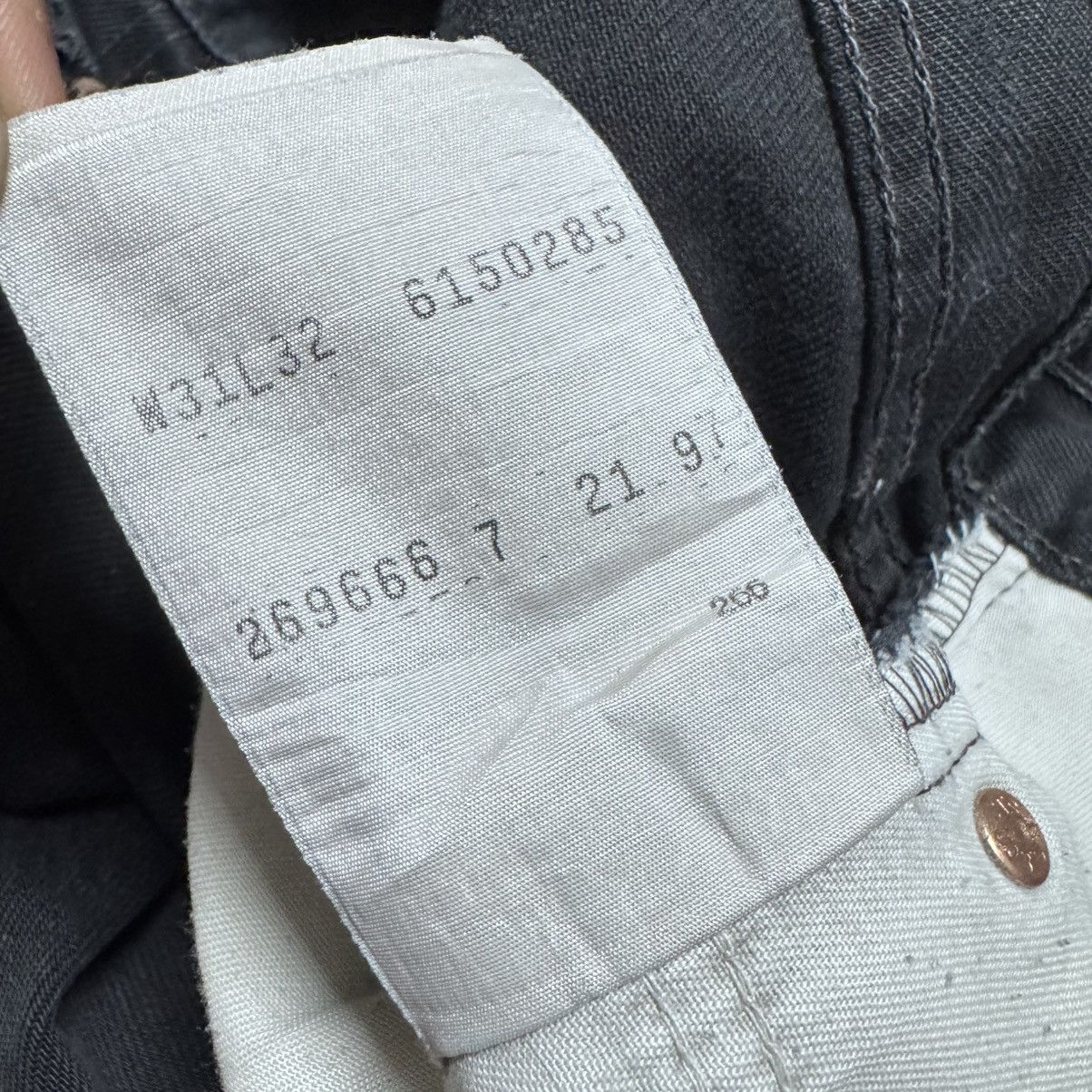 Levi's Vintage Levis 613 Black Denim Jeans Orangetab Size US 31 - 11 Thumbnail