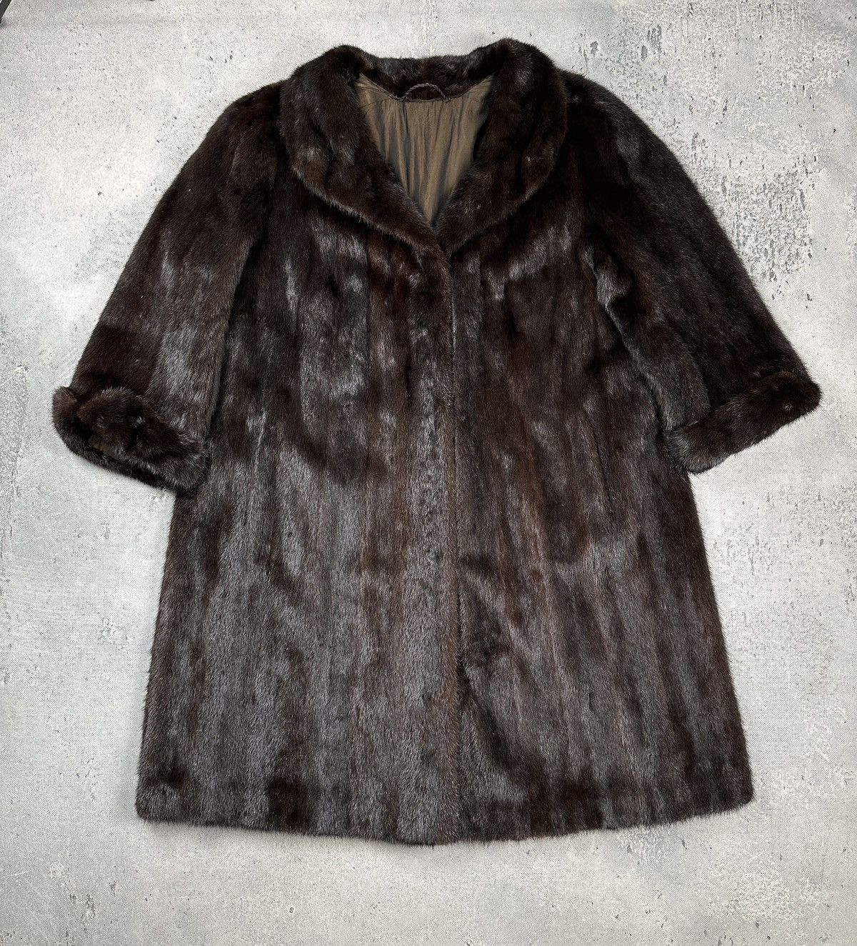 Sagafurs Rare Vintage SAGA Mink Royal Brown Full-Length Fur Lux Coat Size L / US 10 / IT 46 - 2 Thumbnail