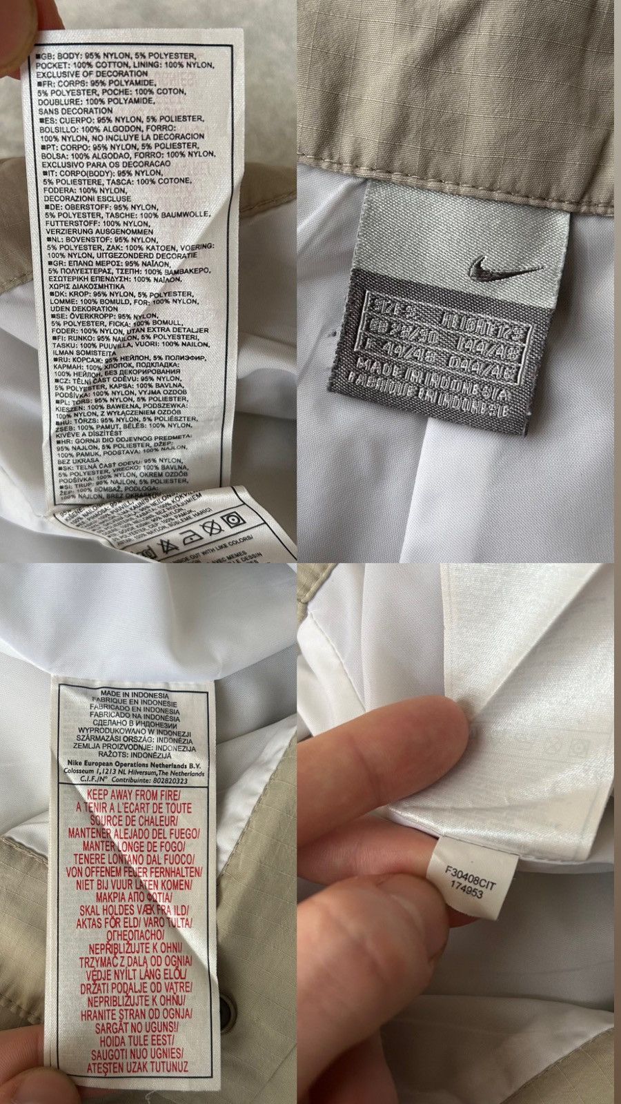 Nike Vintage 90s Nike Swoosh Baggy Parachute Track Pants Size US 34 / EU 50 - 19 Thumbnail