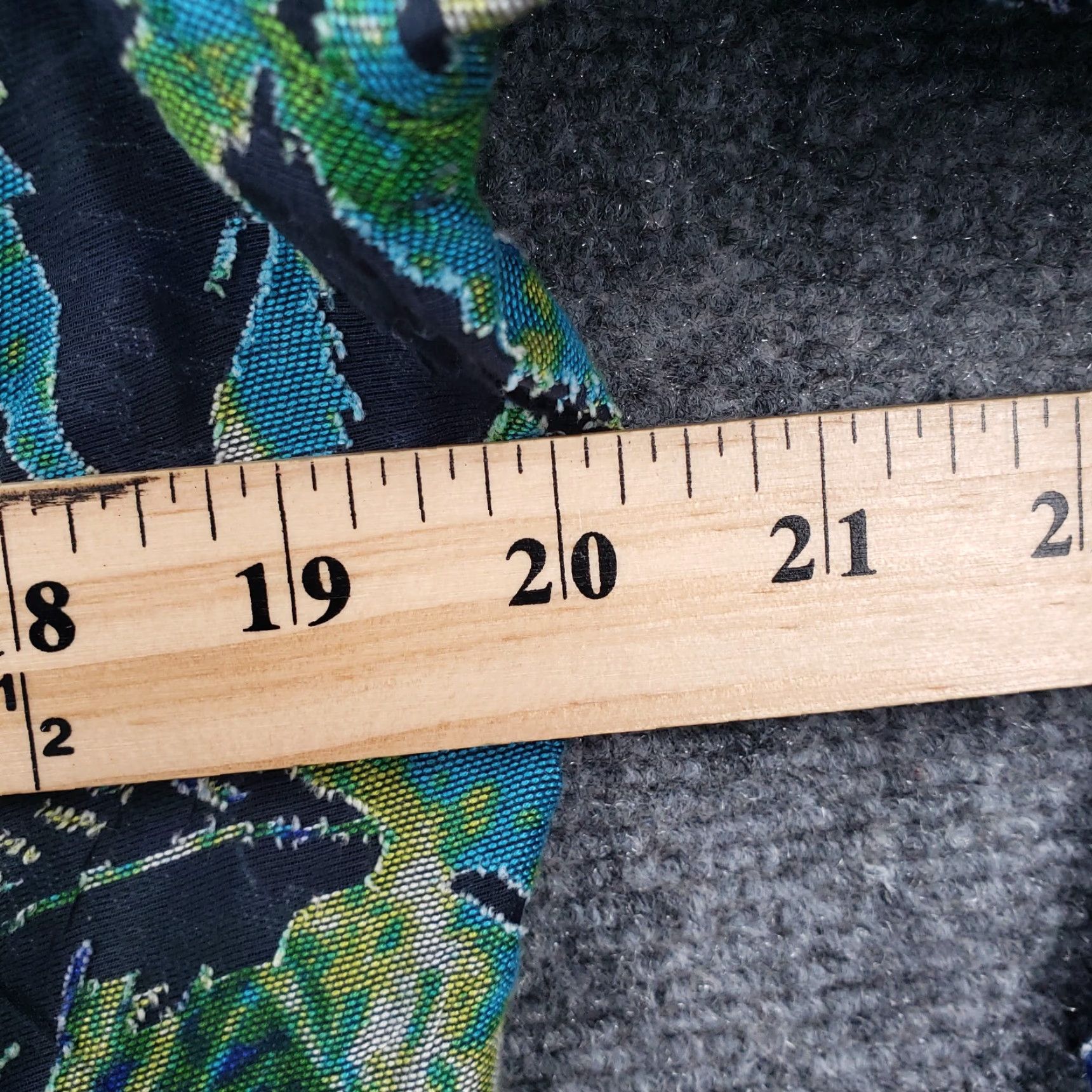 Vintage Ruby Rd. Jacket Womens 12 Green Basic Cropped Full Zip Leaf Print Long Sleeves Jacket Size XL / US 12-14 / IT 48-50 - 6 Thumbnail
