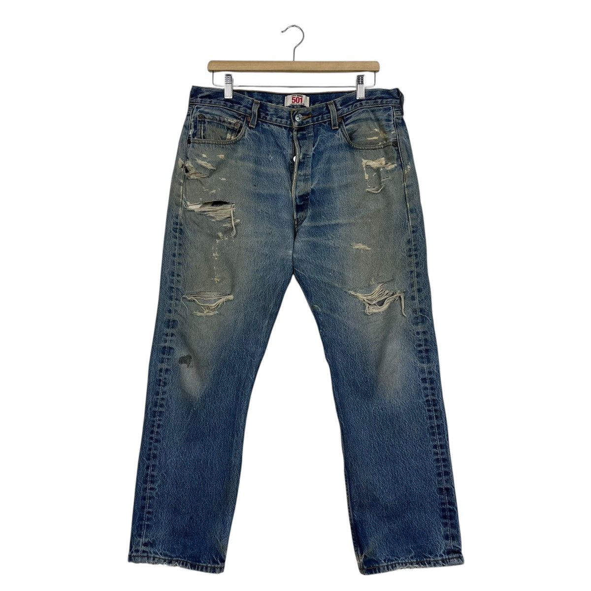 Levi's Vintage Levis Lot 501 Distressed Denim Jeans Size US 34 / EU 50 - 1 Thumbnail
