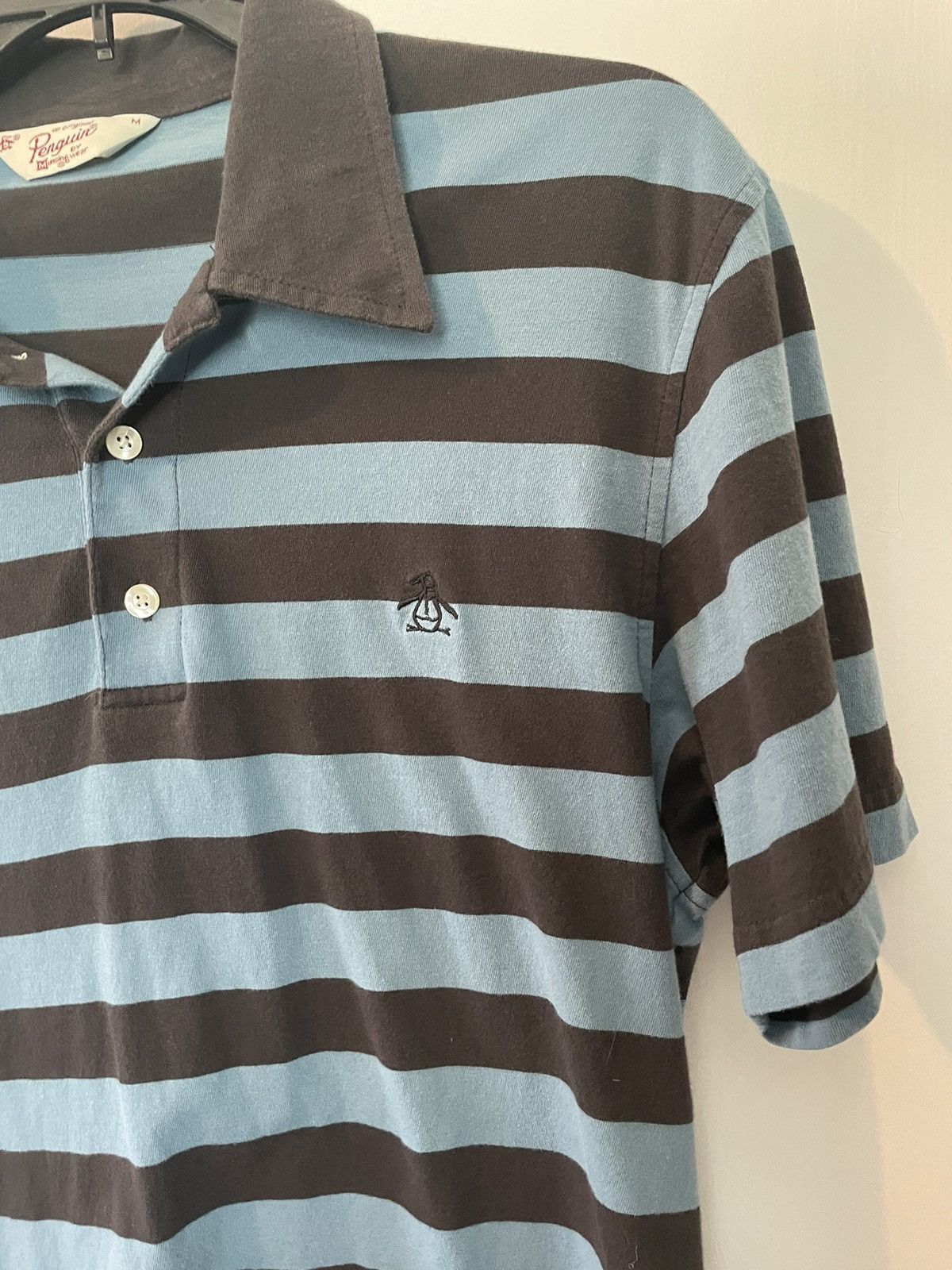 Original Penguin × Vintage Blue and Brown Penguin Medium Polo Size US M / EU 48-50 / 2 - 3 Thumbnail
