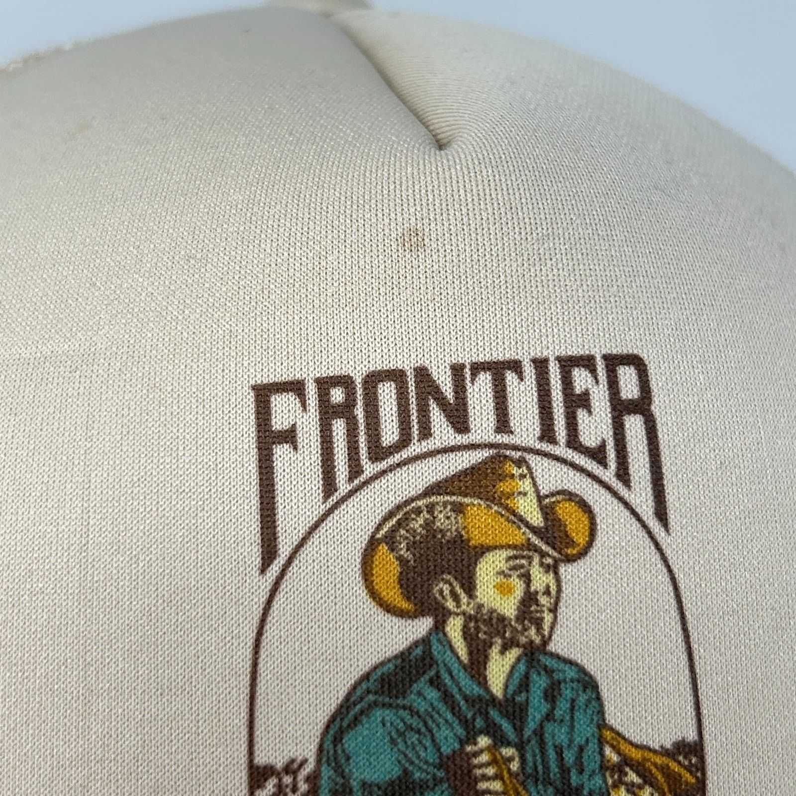 Vintage Vintage 80s Frontier Flaked Feed Trucker Hat Baseball Cap Size ONE SIZE - 7 Thumbnail