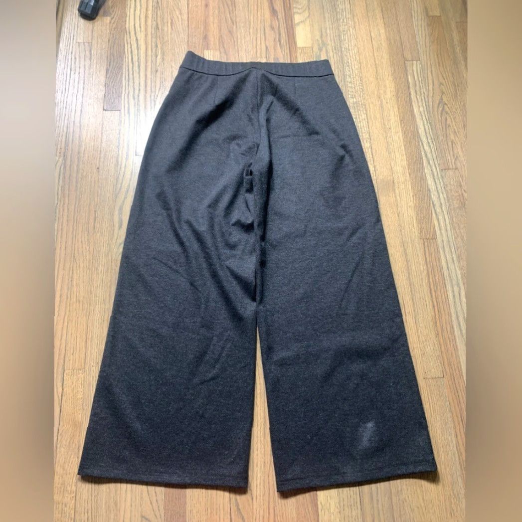 Eileen Fisher NWT Eileen Fisher XS Wide Ankle Pant Charcoal Gray Women XS Regular Pant Womens Size 26" / US 2 / IT 38 - 5 Thumbnail