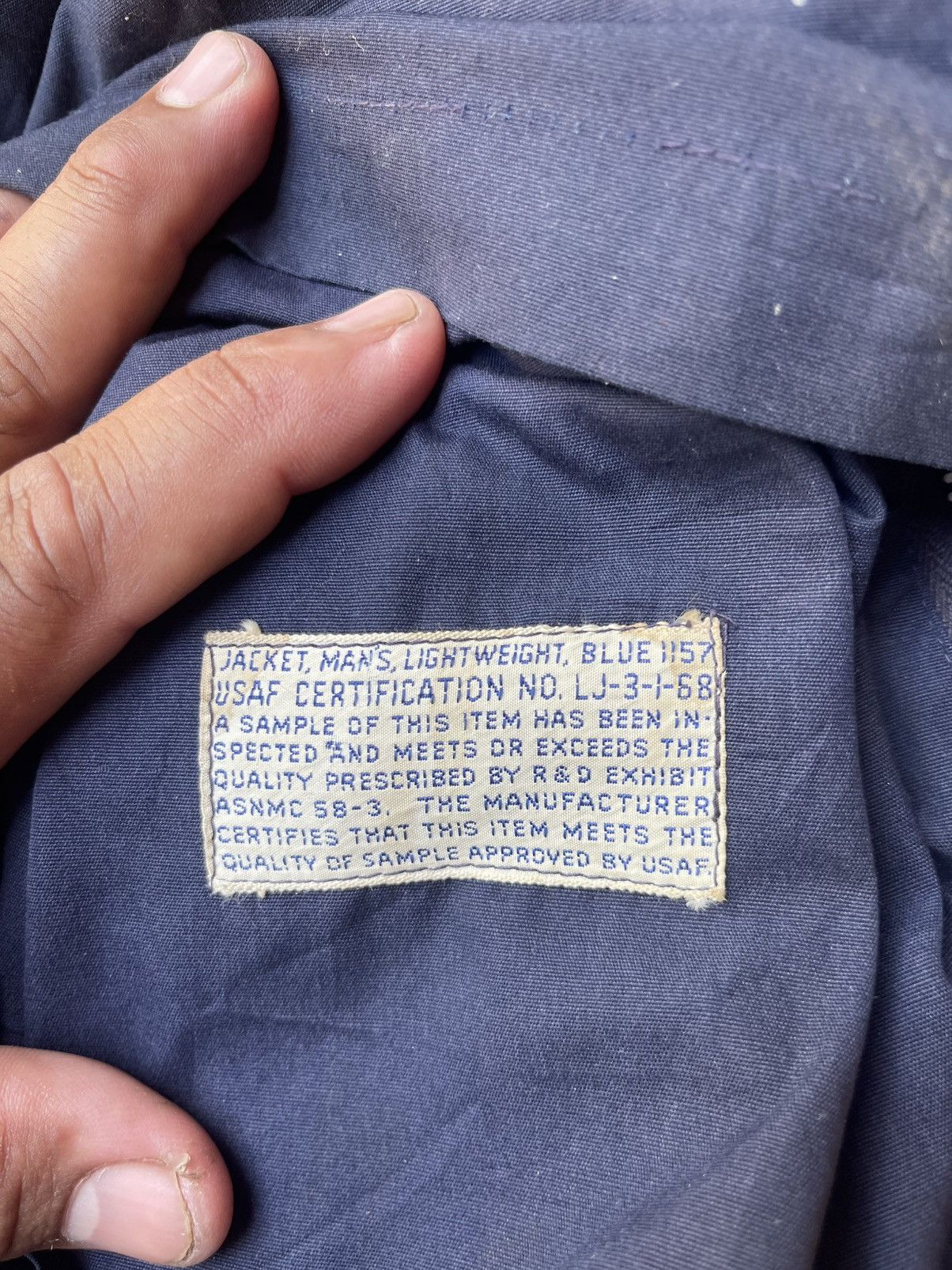 Vintage Vtg 60s US Air Force Jacket Scovill Zip USAF Military Size US S / EU 44-46 / 1 - 14 Thumbnail