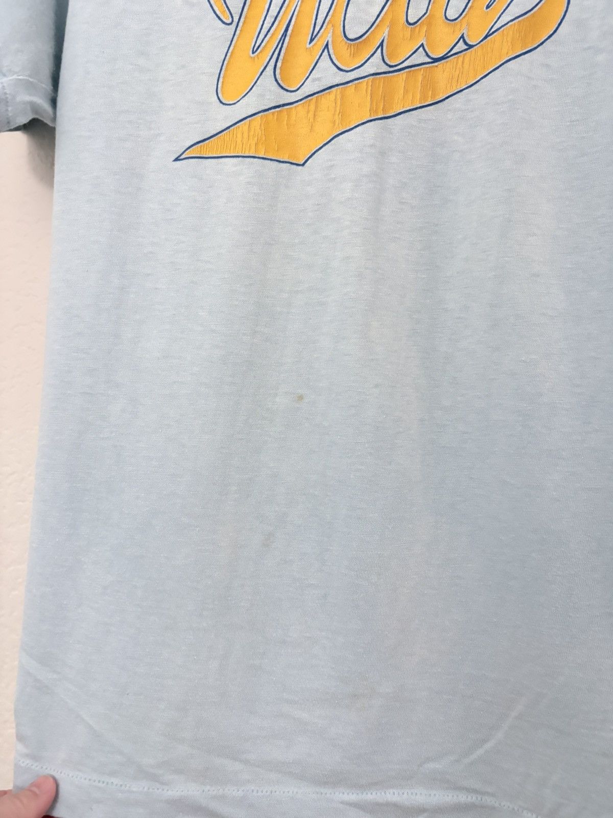 Vintage 90’s UCLA Vintage Faded Blue Tee Shirt Size US M / EU 48-50 / 2 - 7 Thumbnail