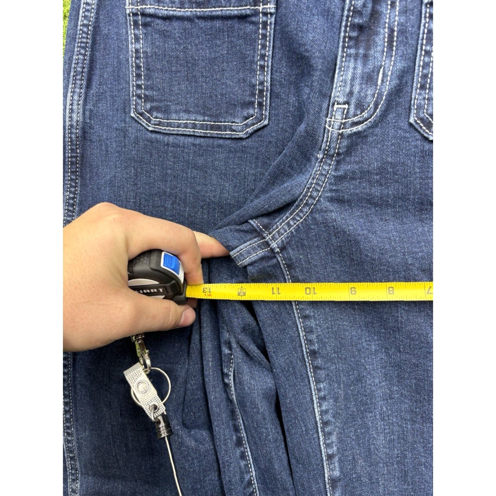 Old Navy Old Navy Jeans Womens 4 High Rise Sky Hi Wide Leg Dark Wash Denim Size 27" / US 4 / IT 40 - 3 Thumbnail