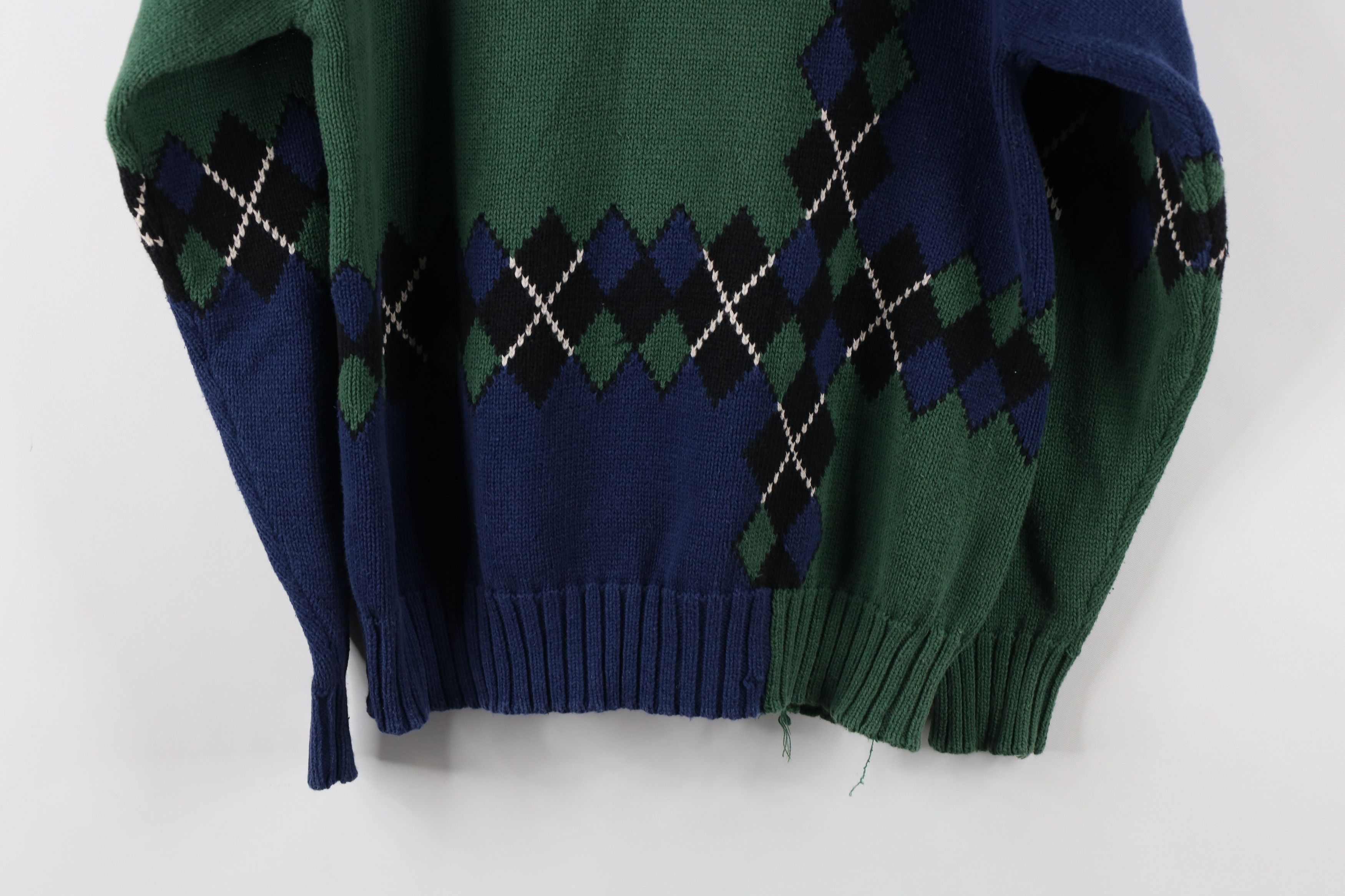 Vintage Vintage 90s Streetwear Marled Knit Turtleneck Sweater Size L / US 10 / IT 46 - 13 Thumbnail