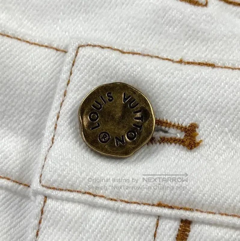 Louis Vuitton Louis Vuitton White Cotton Wide. Size 30" / US 8 / IT 44 - 3 Thumbnail