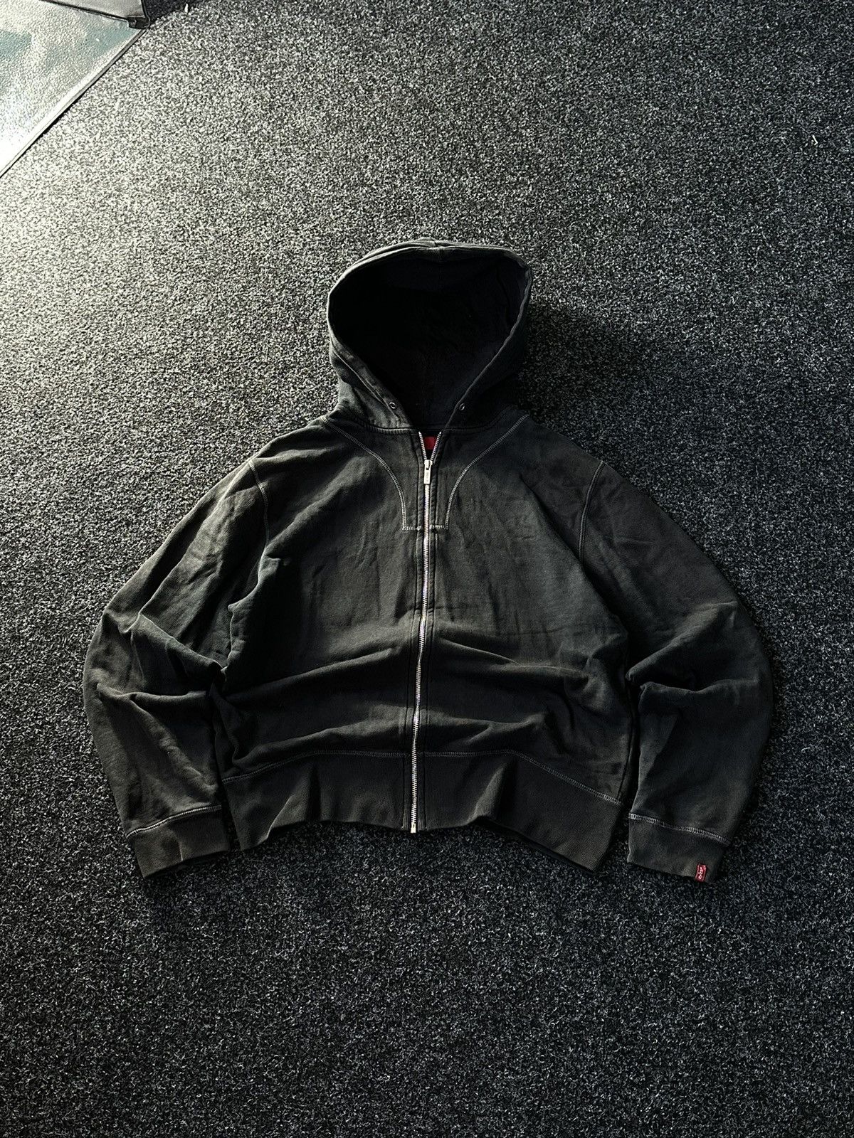 Levi's 🚨VINTAGE LEVI’S RED TAB RARE ZIP HOODIE y2k faded boxy Rap Size US L / EU 52-54 / 3 - 1 Thumbnail