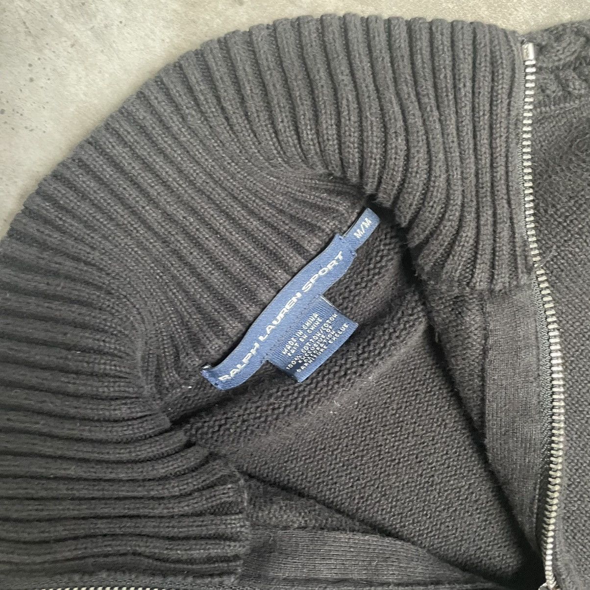 Designer Vintage Women’s Zip Up Cable Knit from 2000s OLD MONEY Size M / US 6-8 / IT 42-44 - 5 Thumbnail